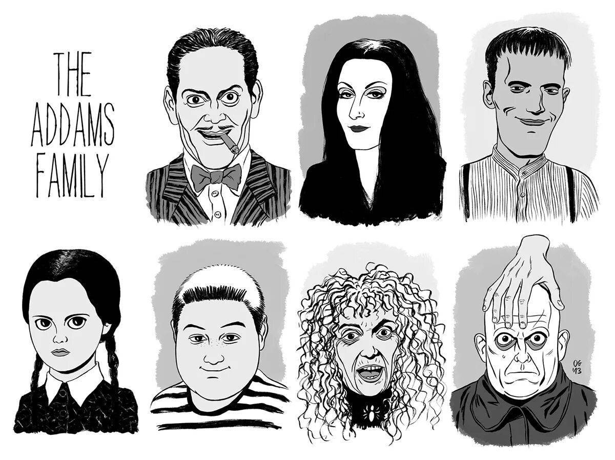 The Addams Family coloring book for kids