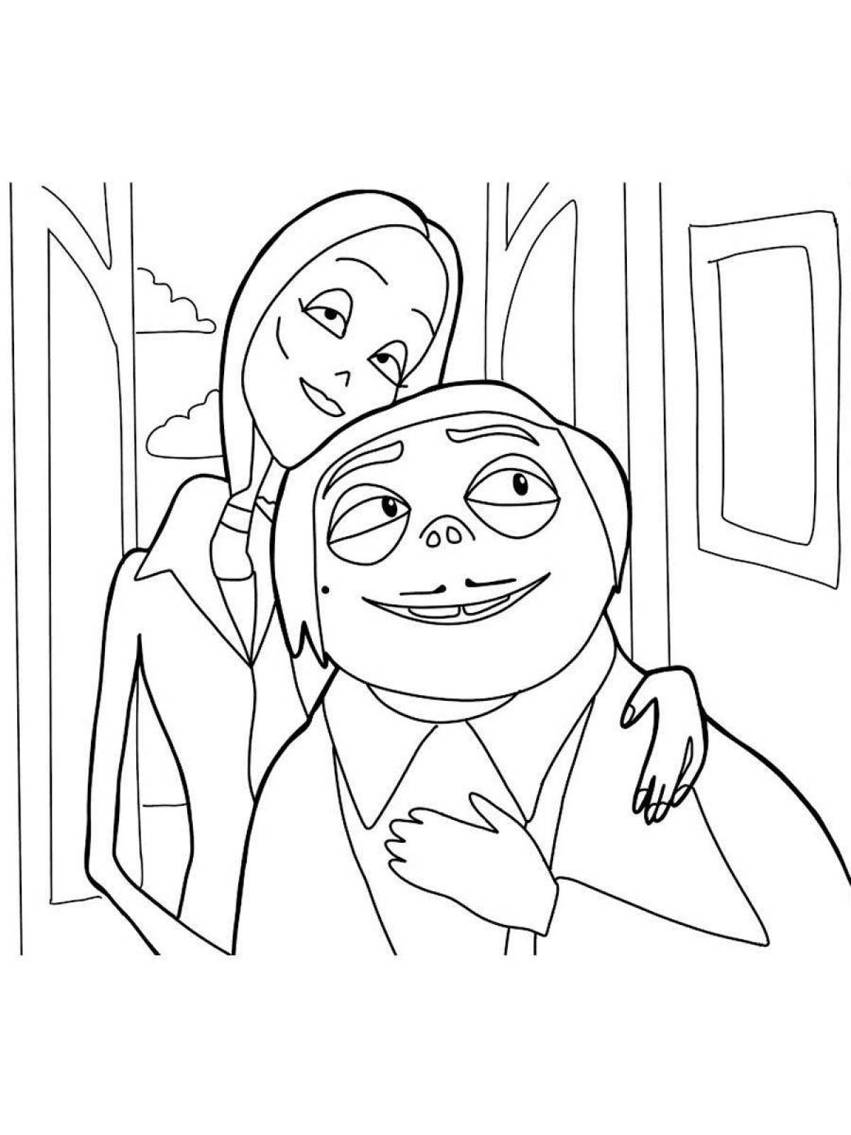 Amazing Addams Family Coloring Pages for Kids