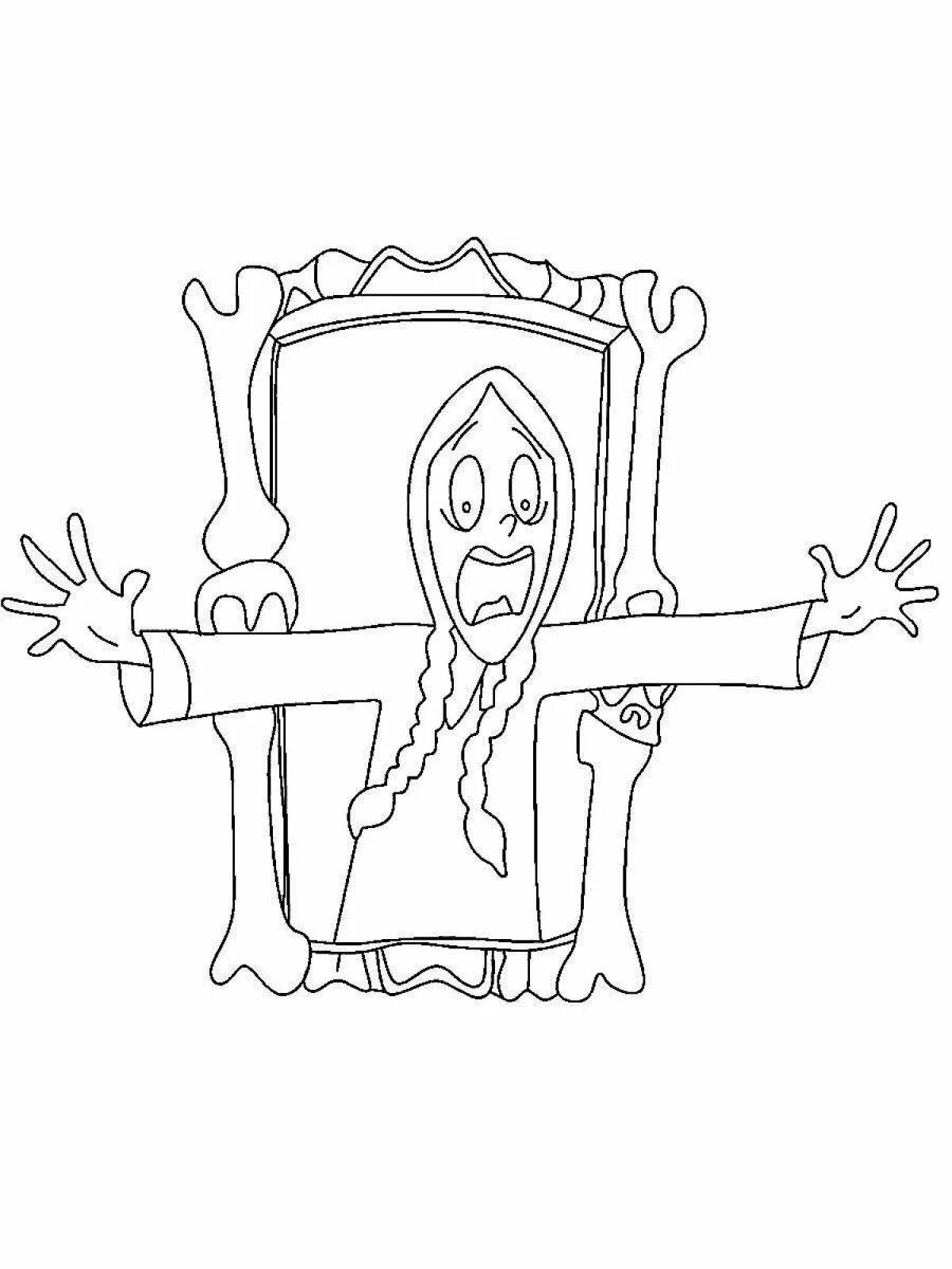 Creative addams family coloring pages for kids