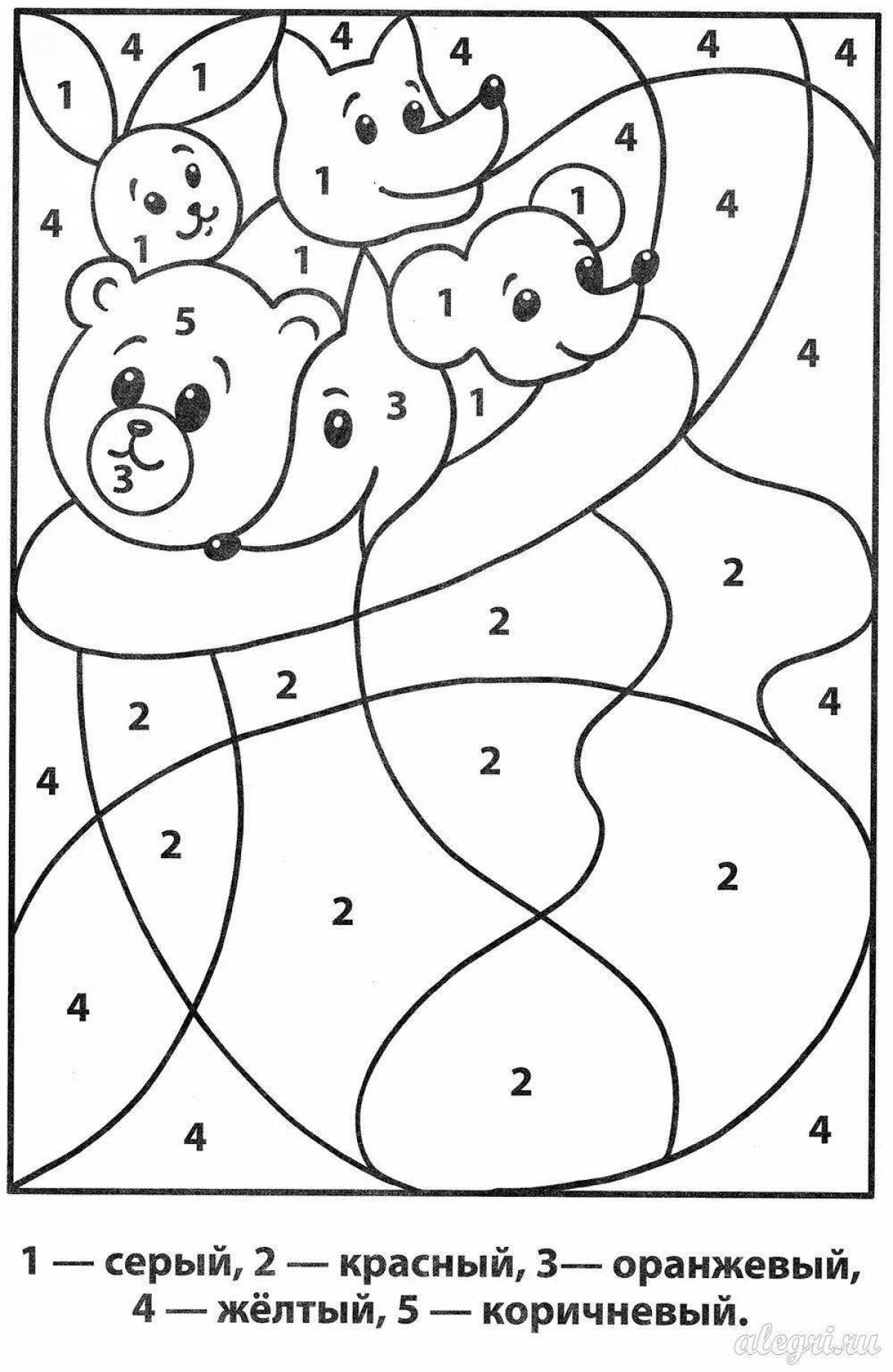 By numbers for children 4 years old #4