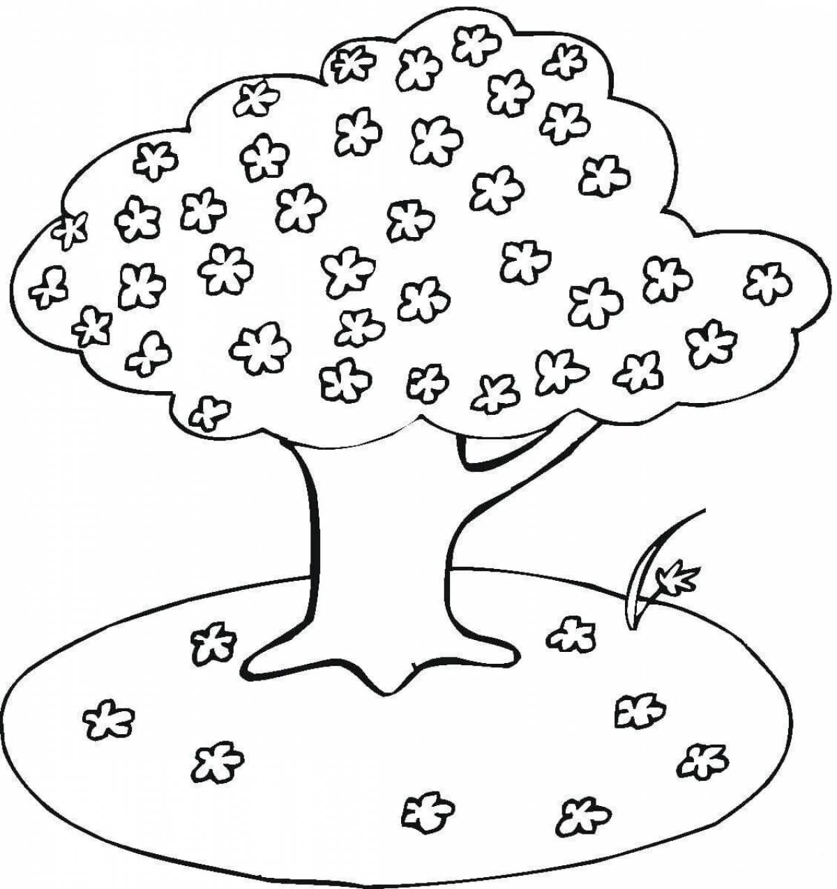 Раскраска сладкое дерево для детей 5-6 лет