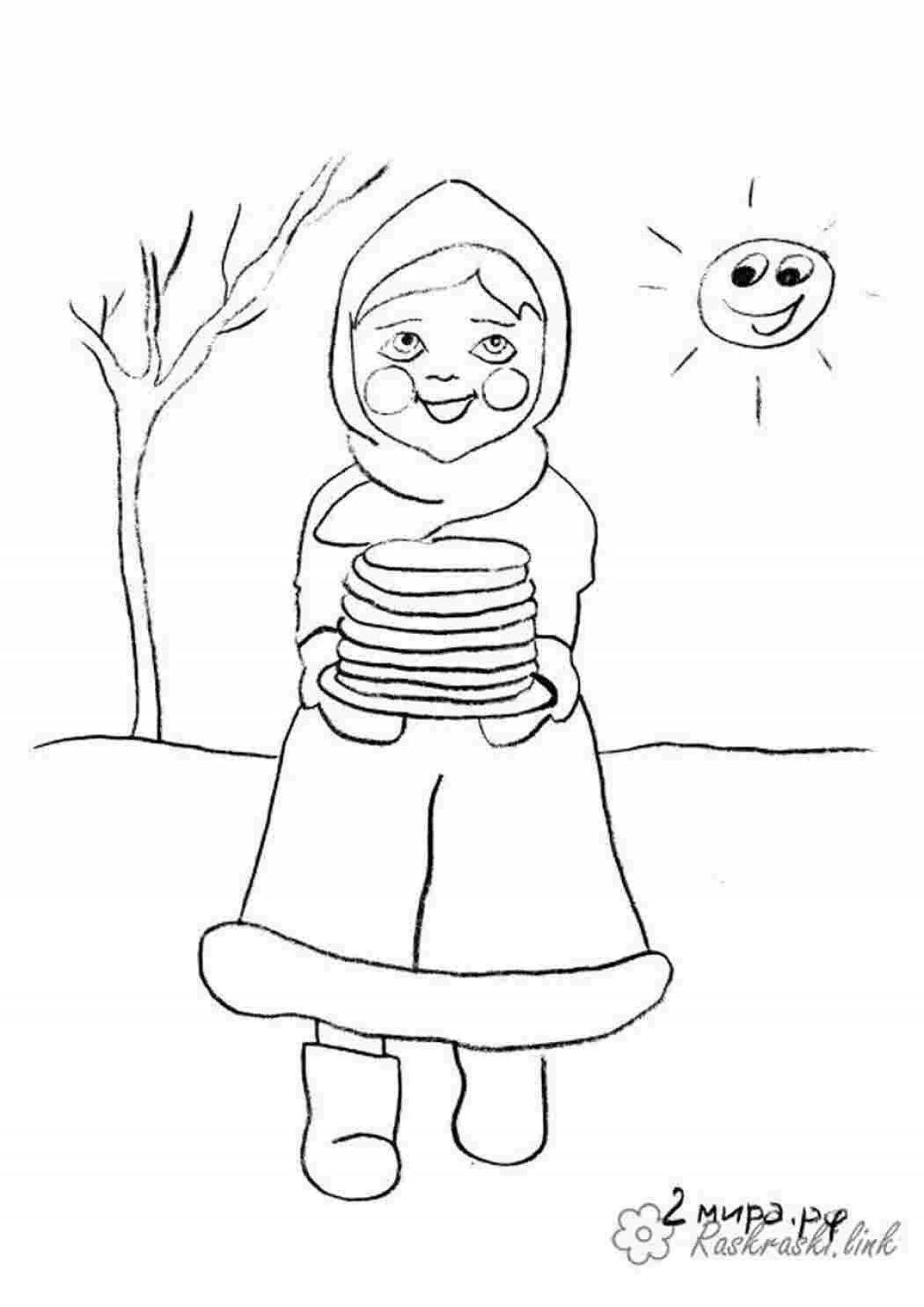 На масленицу красивые для детей #6