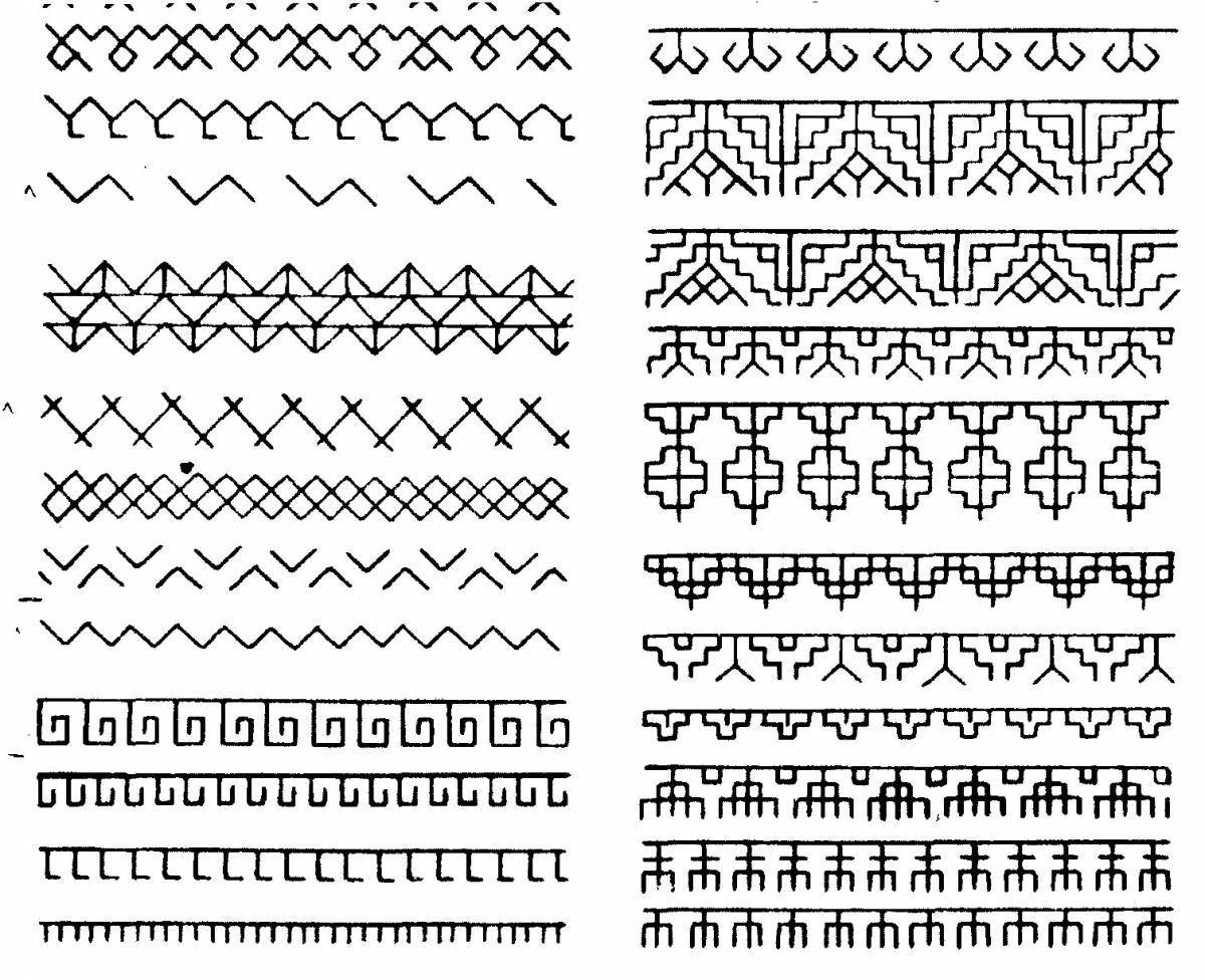 Bright Chuvash patterns and ornaments for children