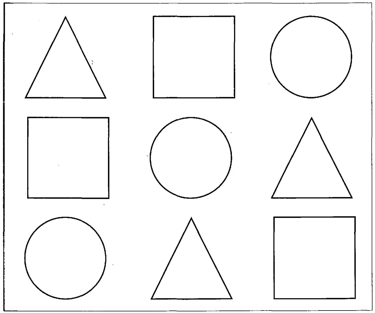 Круг квадрат треугольник для детей 3 4 лет #3
