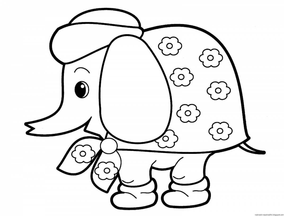 Colour-creating coloring pages for children over 3 years old
