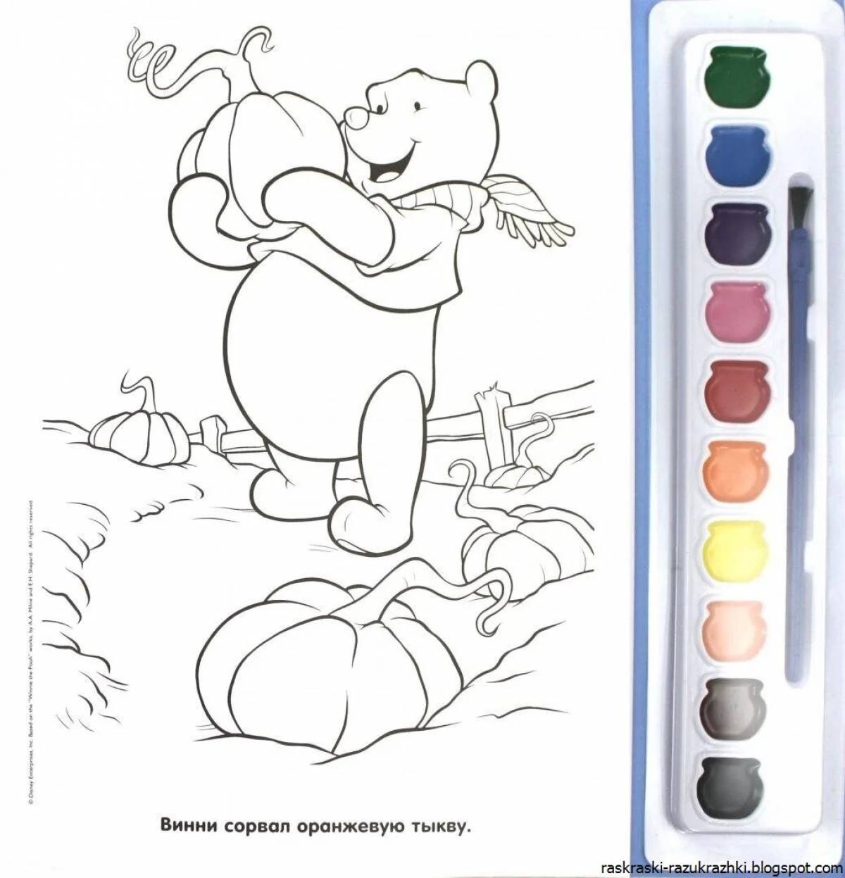 Color-bright coloring page paints for children from 3 years