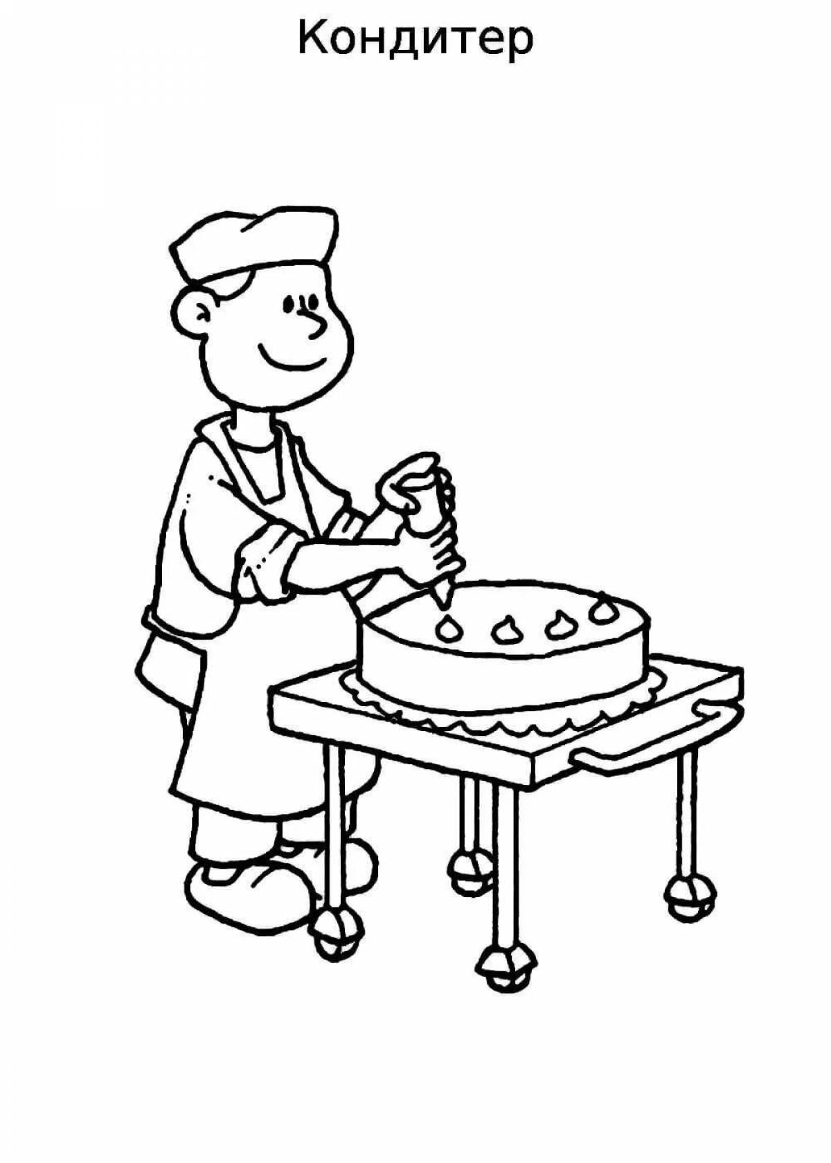 Раскраска веселый журналист