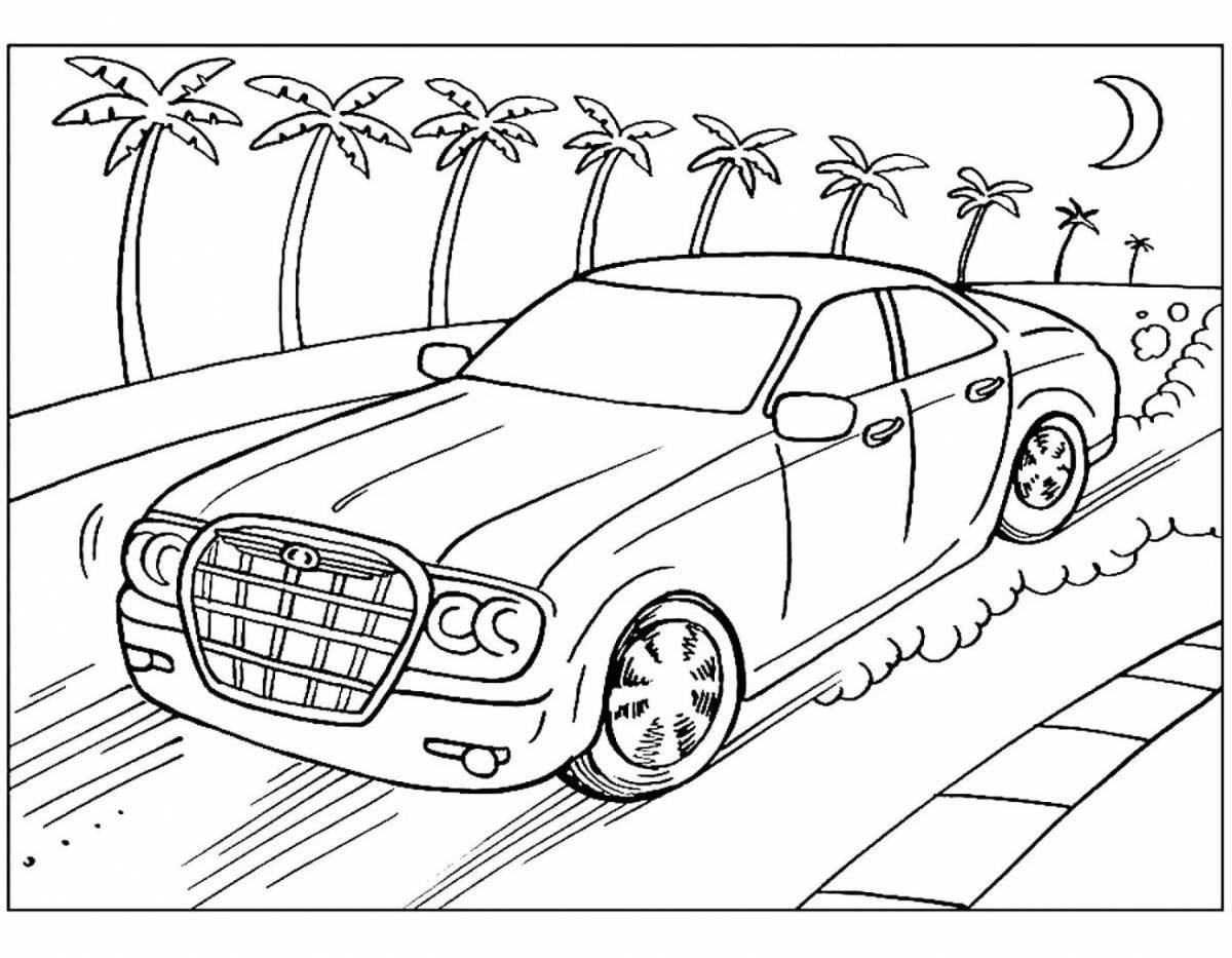 Fairy cars coloring game for boys 4-5 years old