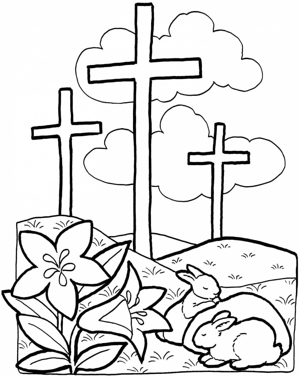 Glorious orthodox coloring book for kids