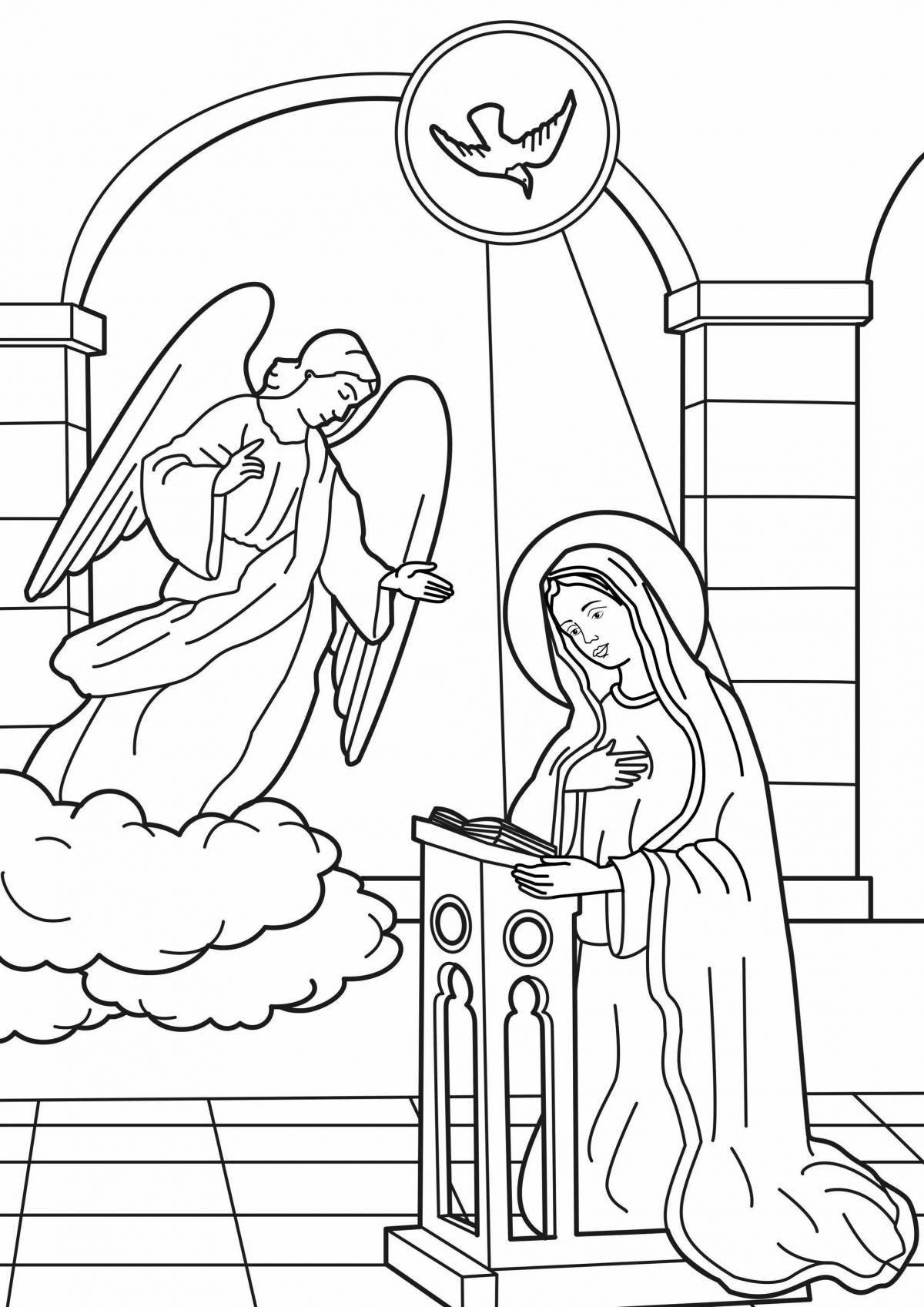 Shiny orthodox coloring book for kids