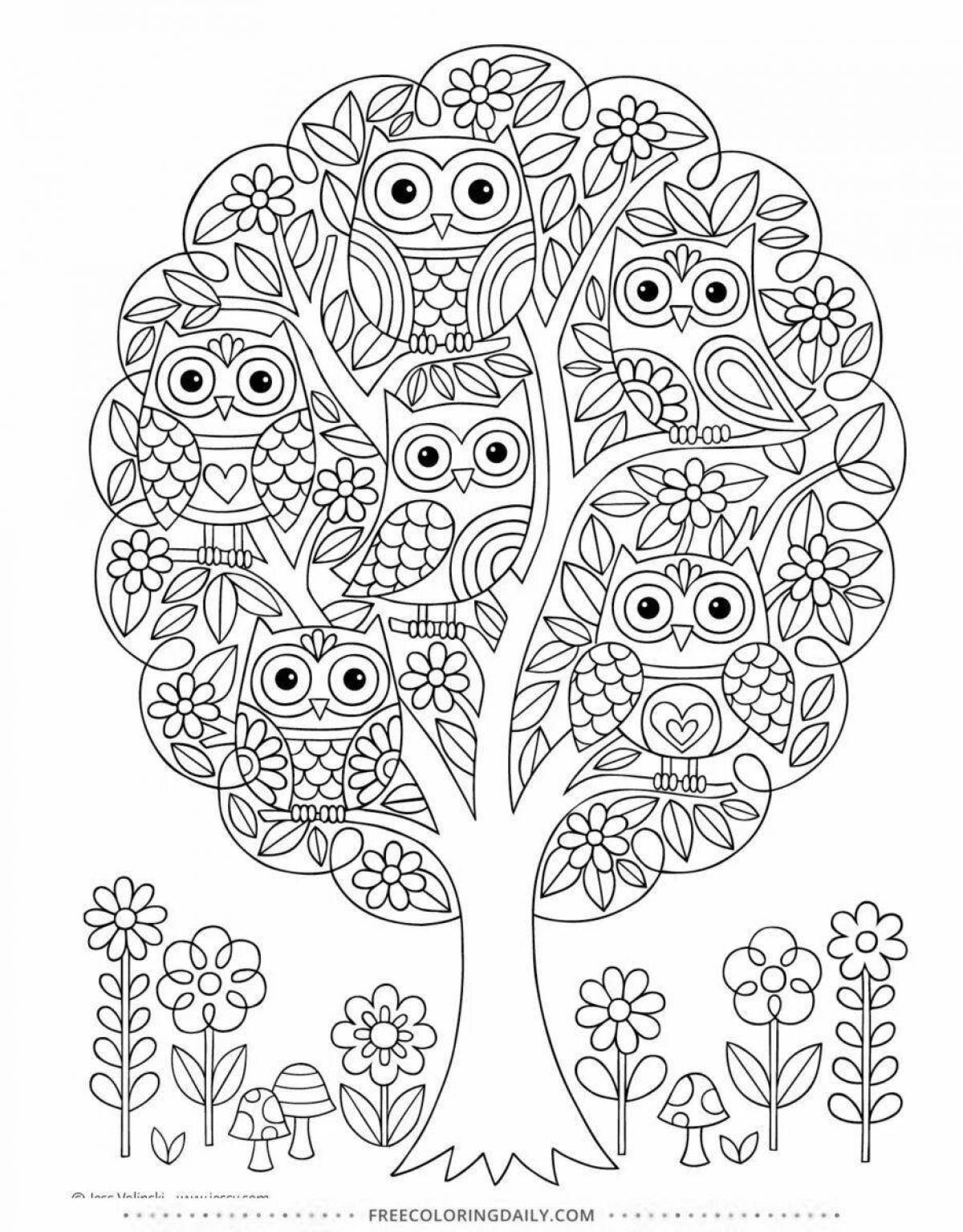 Colorful psychological coloring book for kids