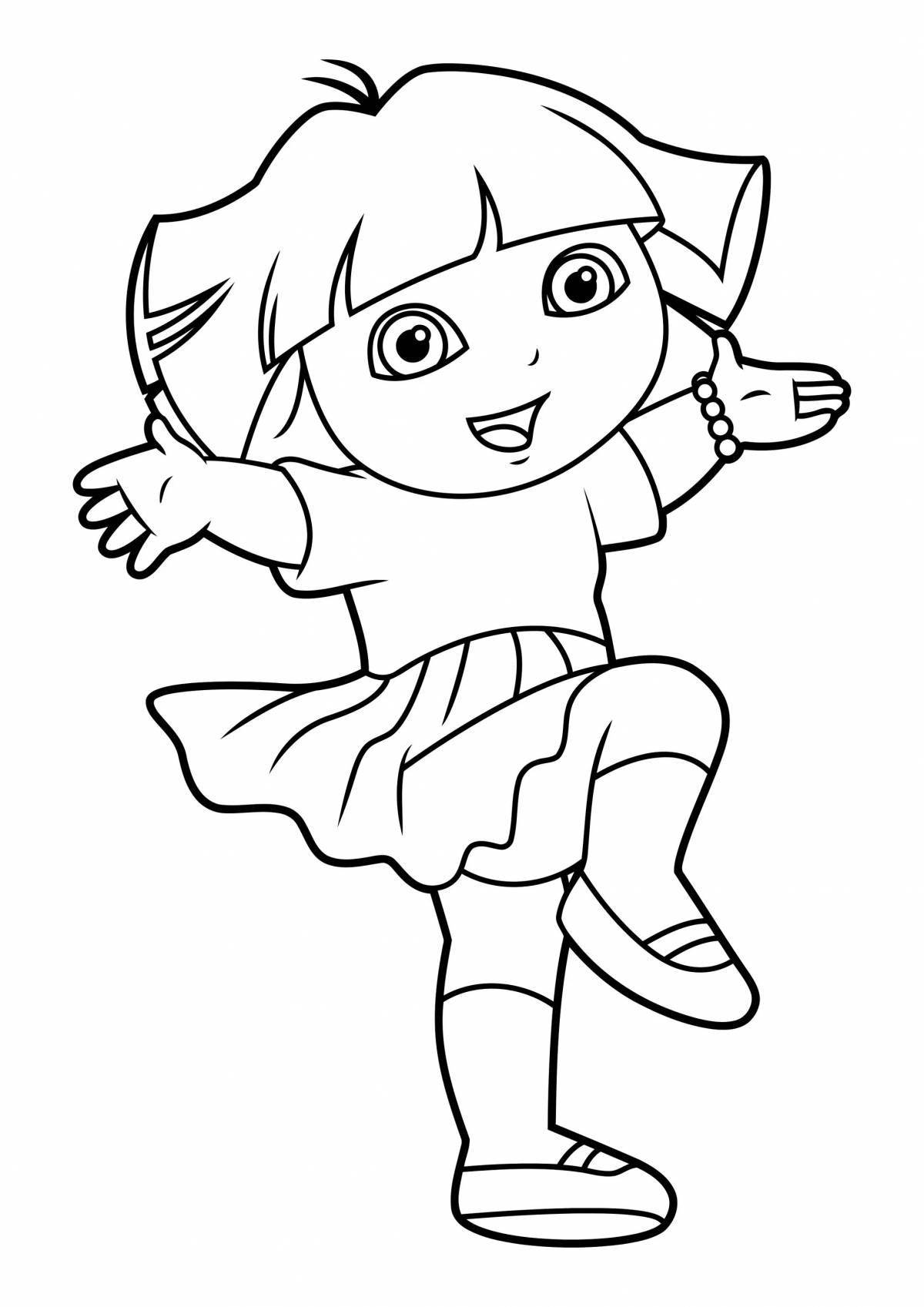 Adorable exercise coloring book for kids