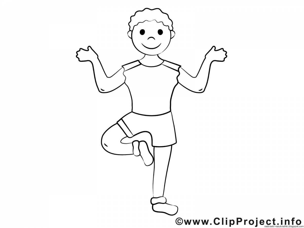 Креативная зарядка-раскраска для детей