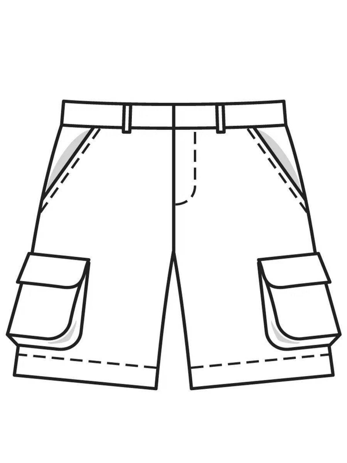 Fun coloring shorts for the little ones