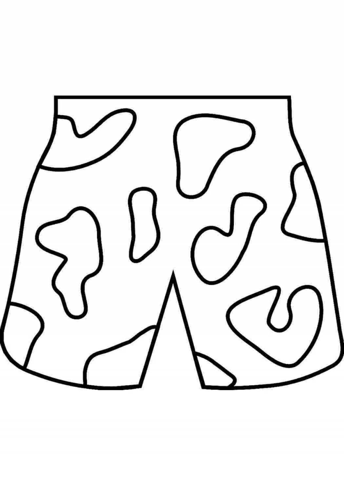 Gorgeous coloring shorts for kids