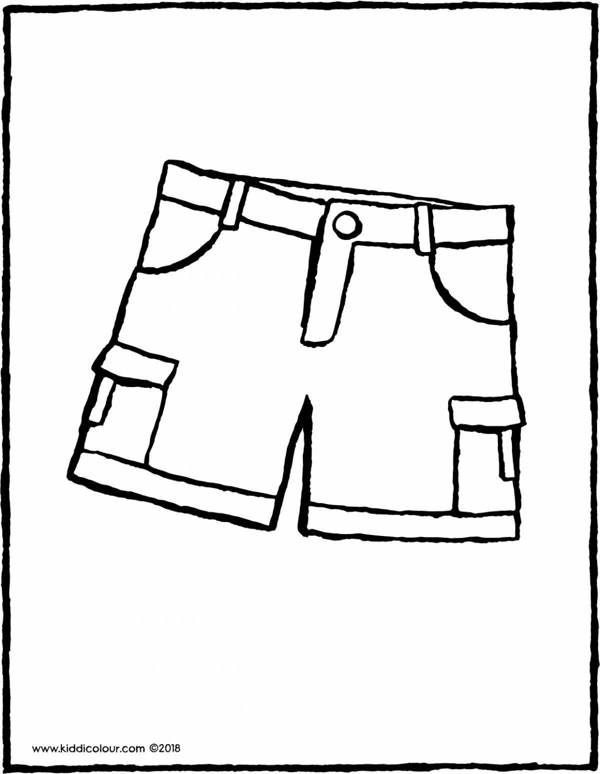 Adorable baby coloring shorts