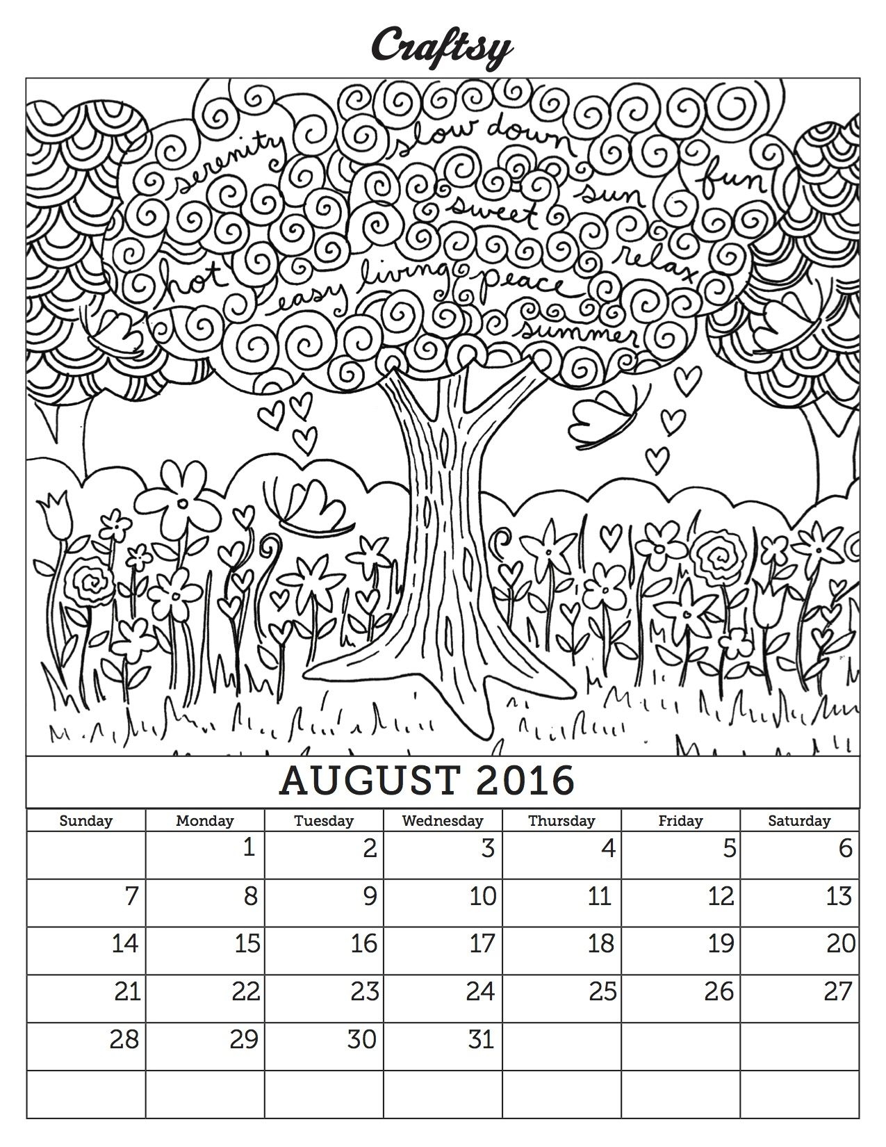 Children's calendar #14
