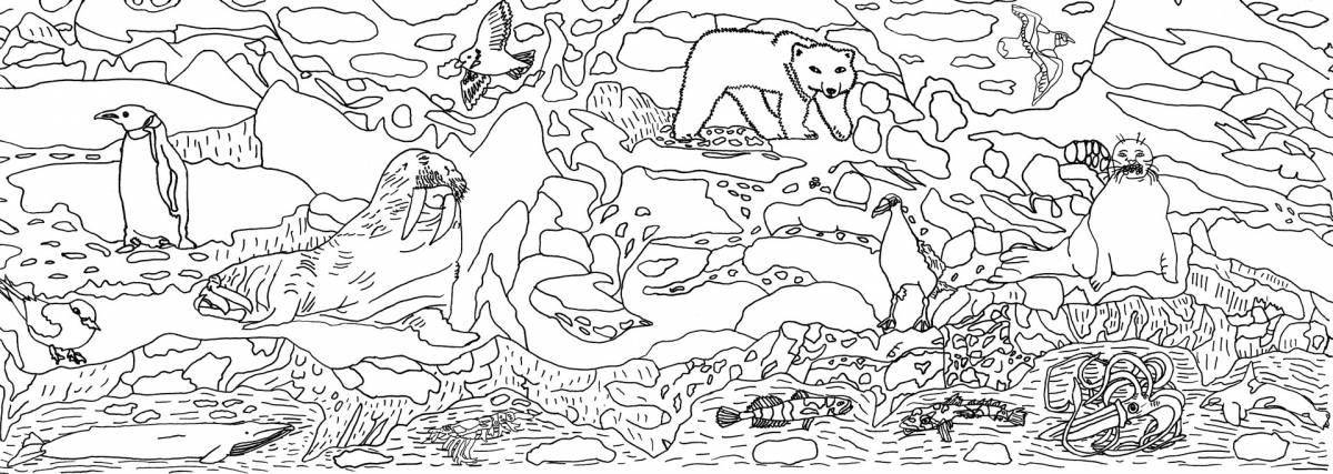Fabulous arctic coloring book for kids