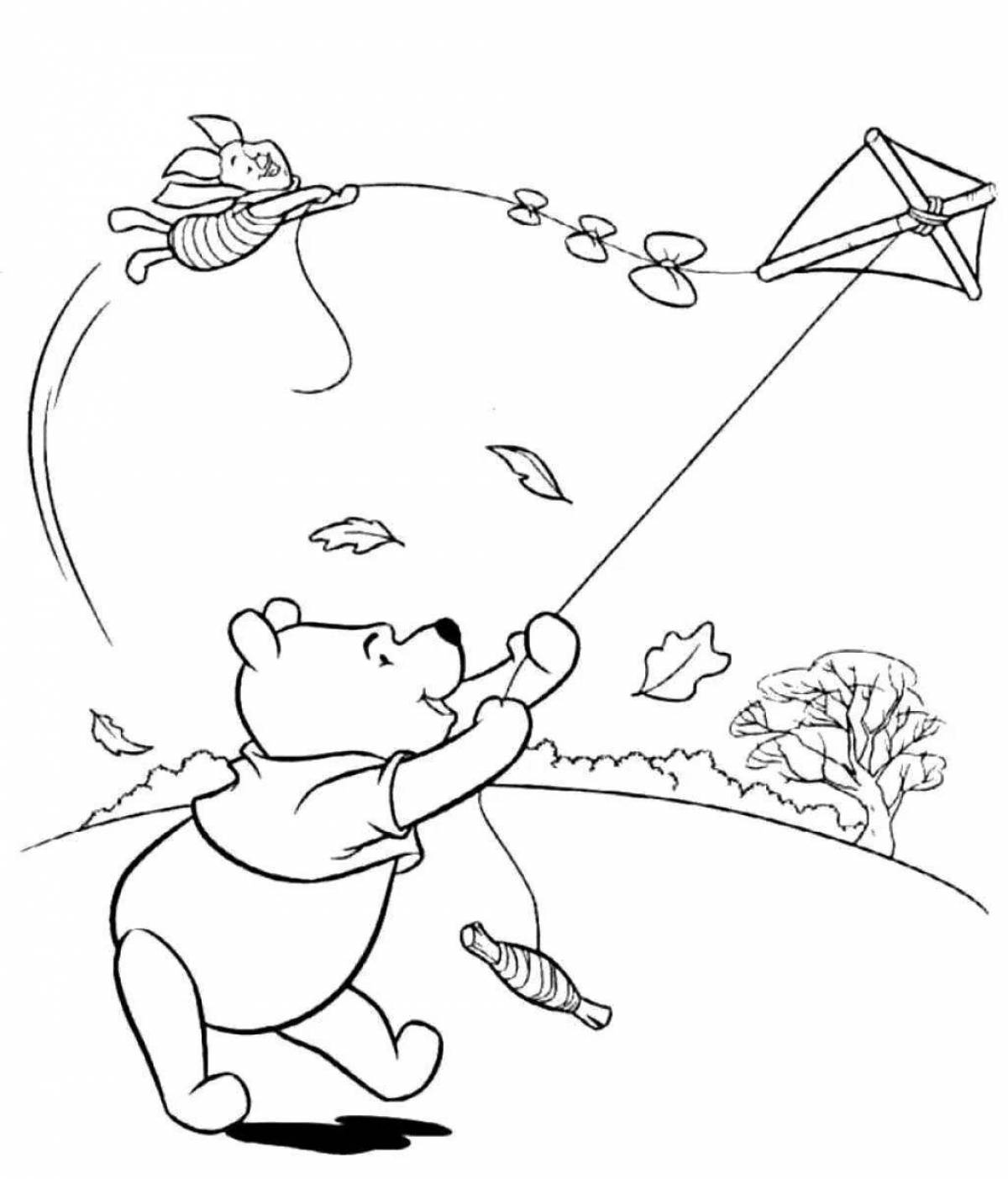 Strong wind coloring pages for children