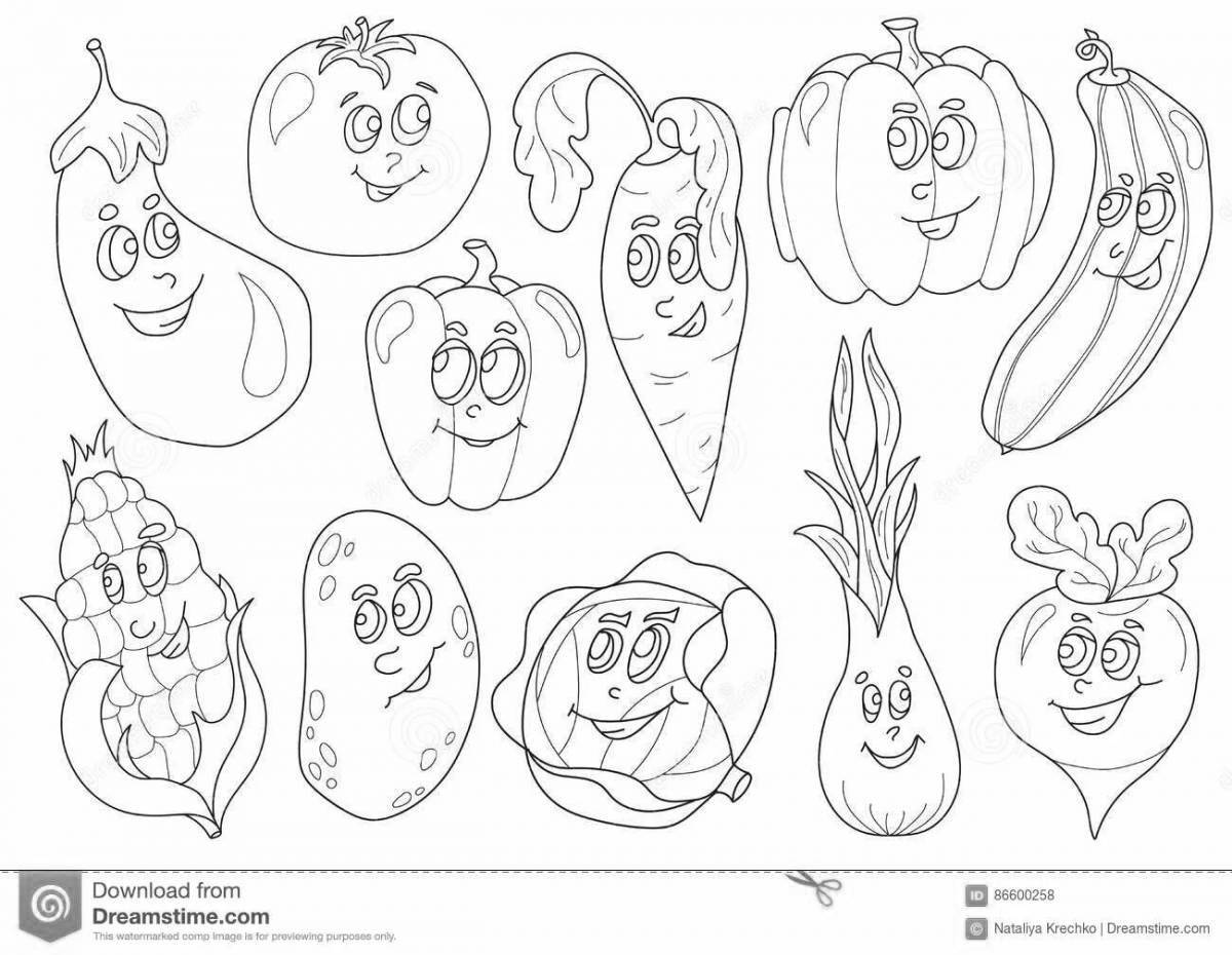 Creative vitamin coloring pages for kids