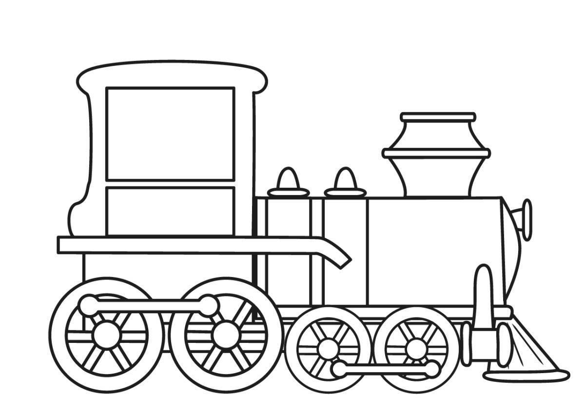 Паровоз нарисовать для детей