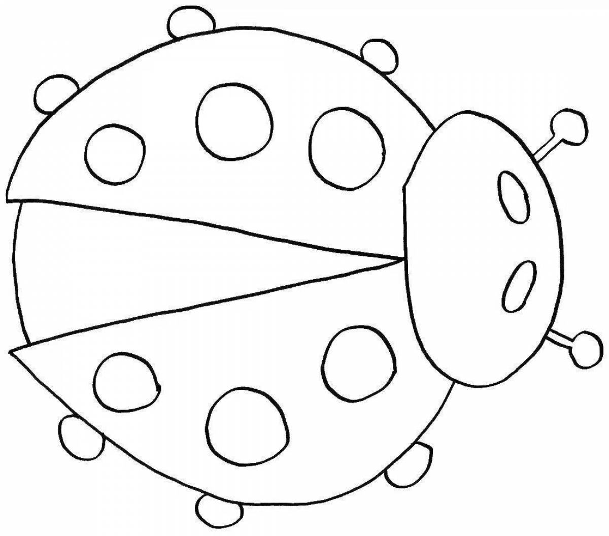 Божья коровка рисунок для детей 3 4 лет