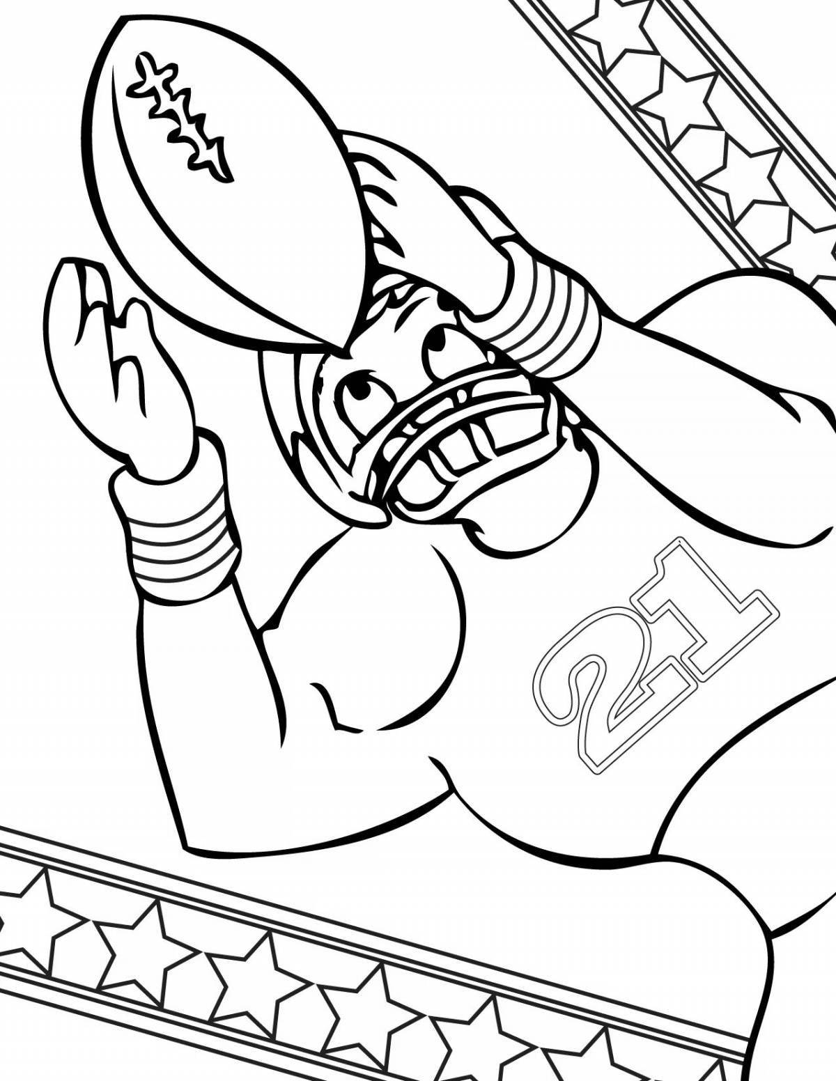 Brave athletes coloring pages for kids