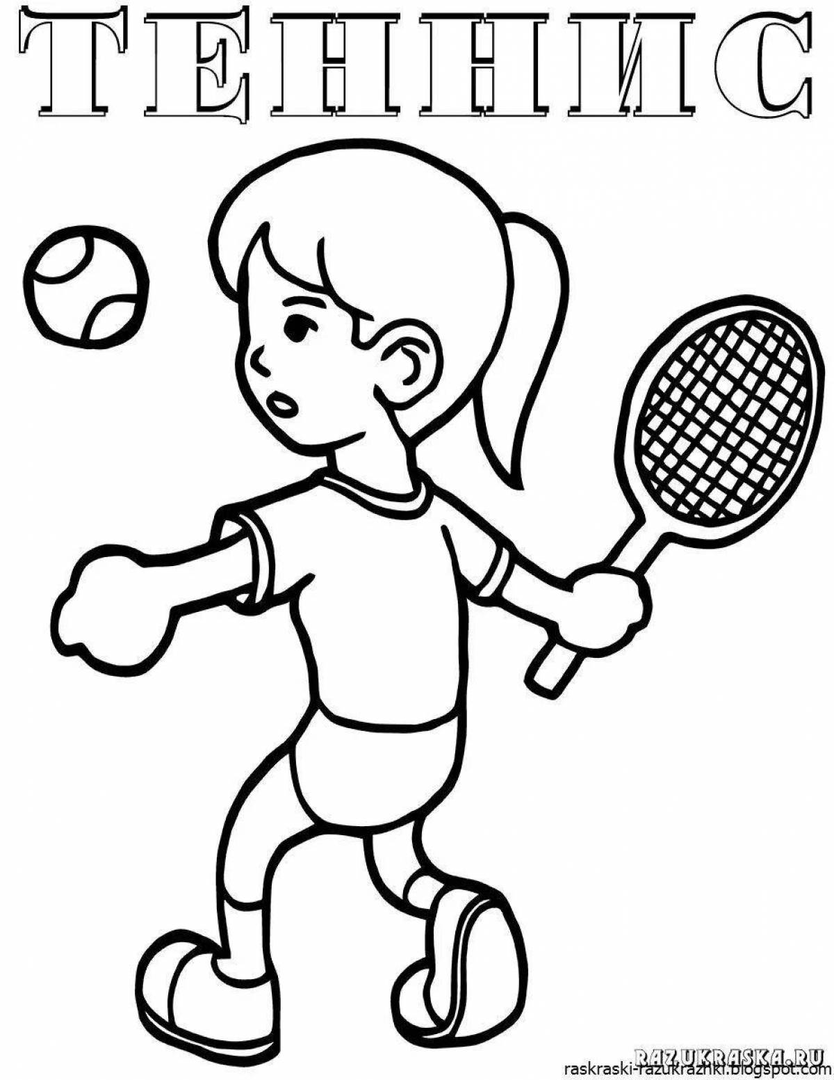 Violent athletes coloring pages for kids