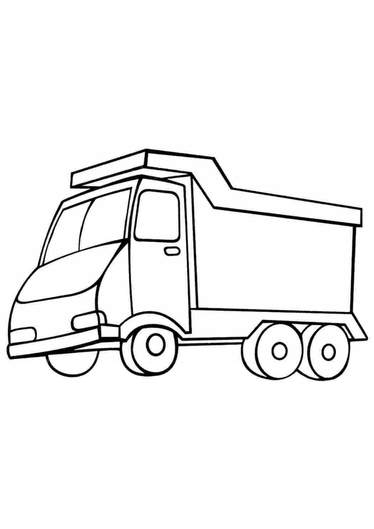 Coloring trucks for boys