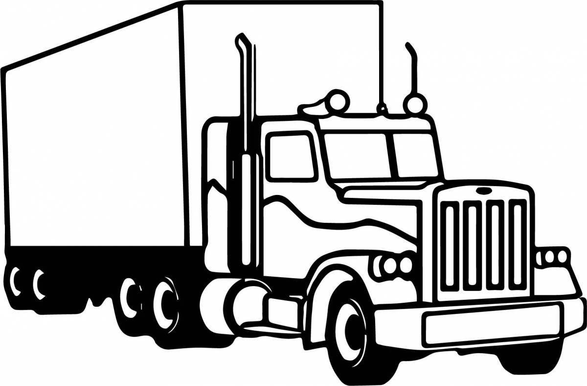 Amazing truck coloring pages for boys