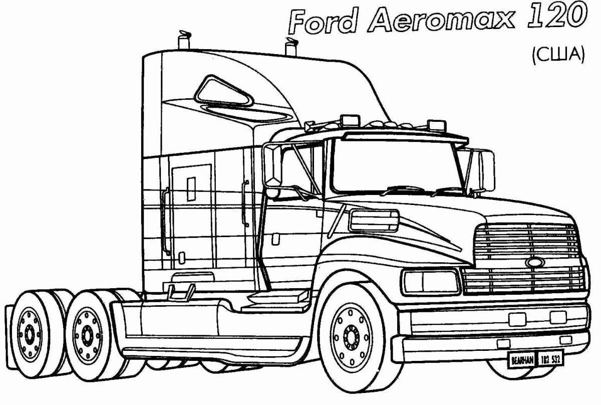 Exquisite truck coloring pages for boys