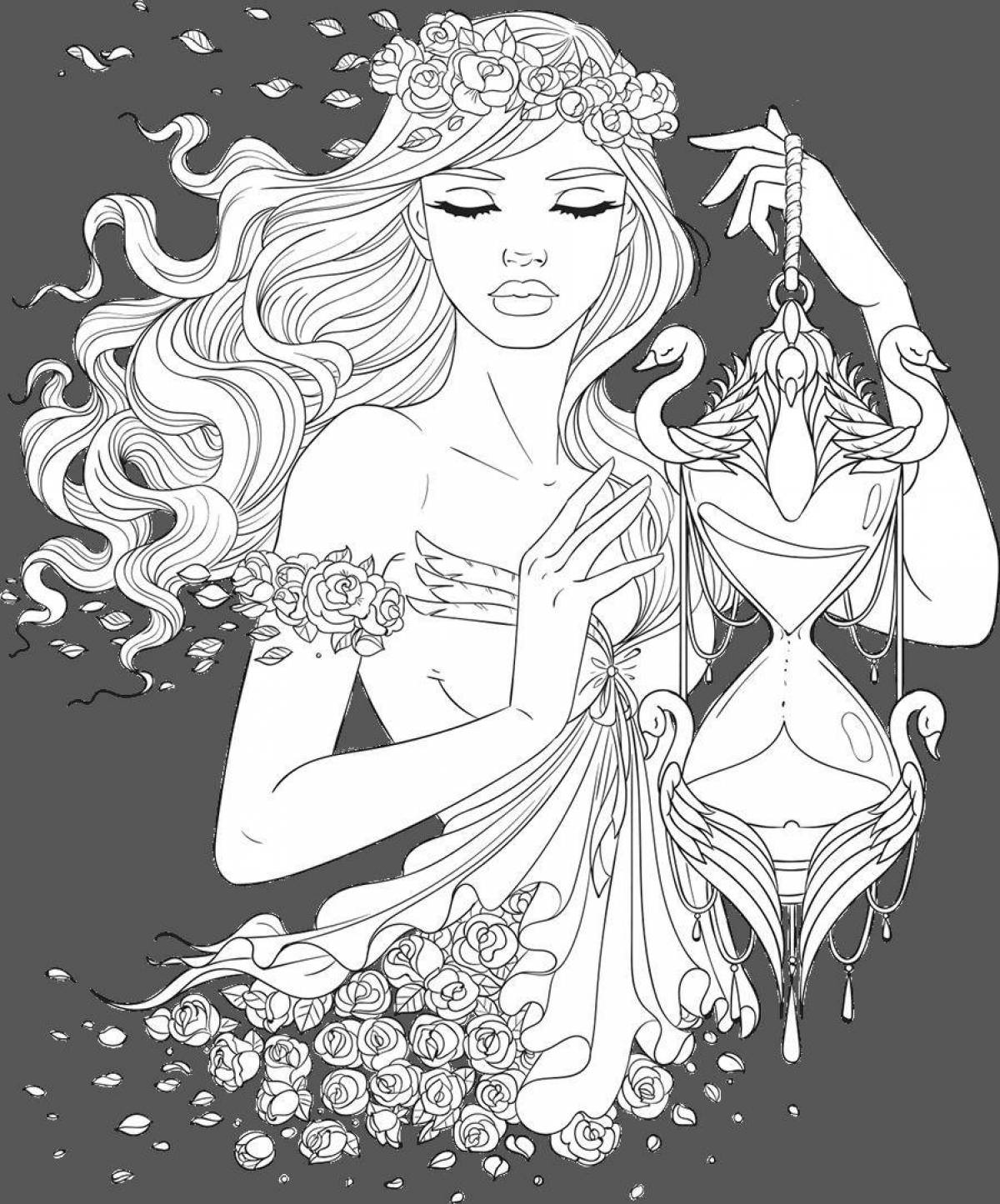 Shining coloring book beautiful for all adults