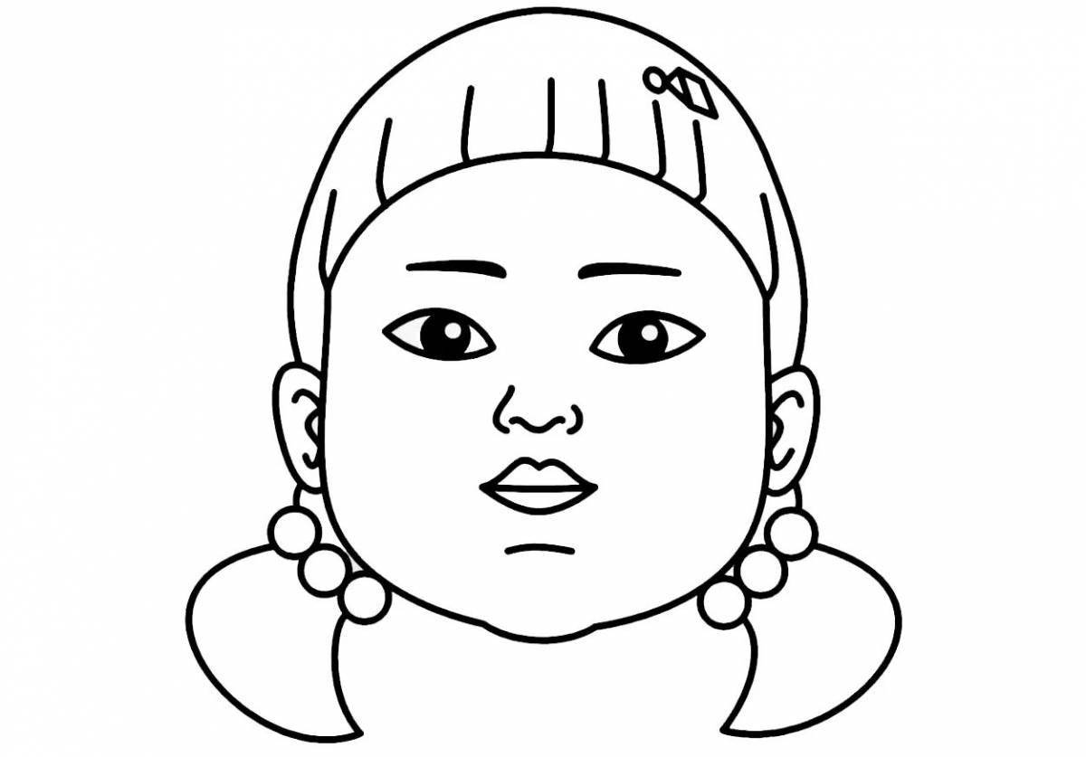 Deluxe Fashionista Cheek Battle Coloring Page