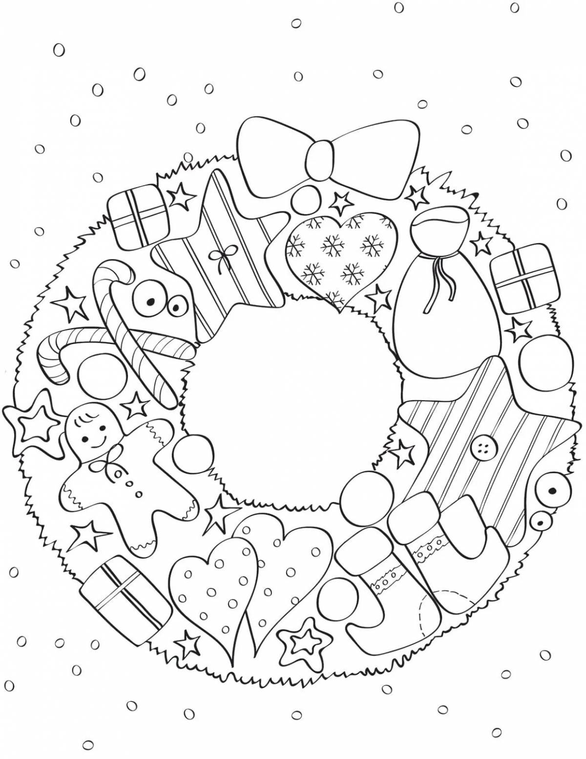 Children's Christmas wreath #5