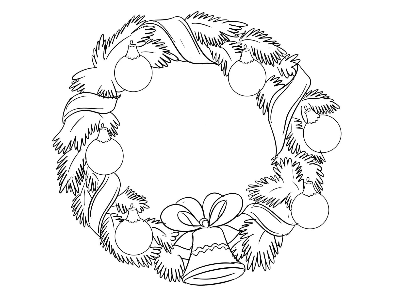 Children's Christmas wreath #7