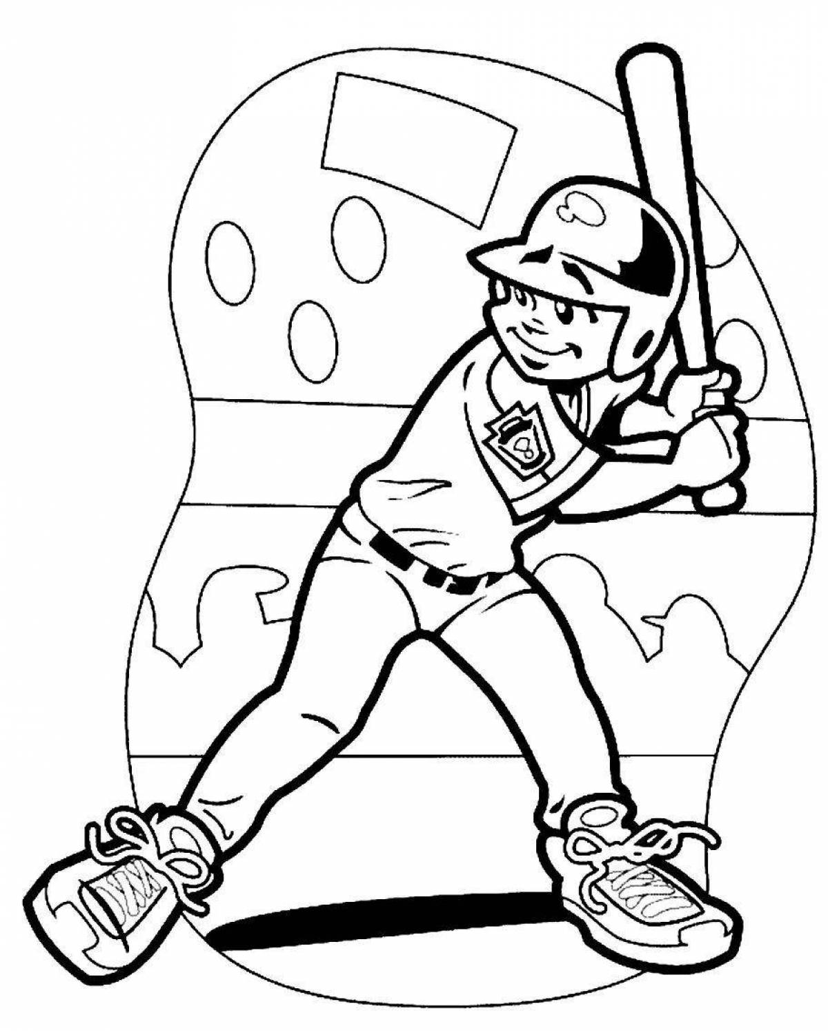 Amazing sports coloring pages for preschoolers