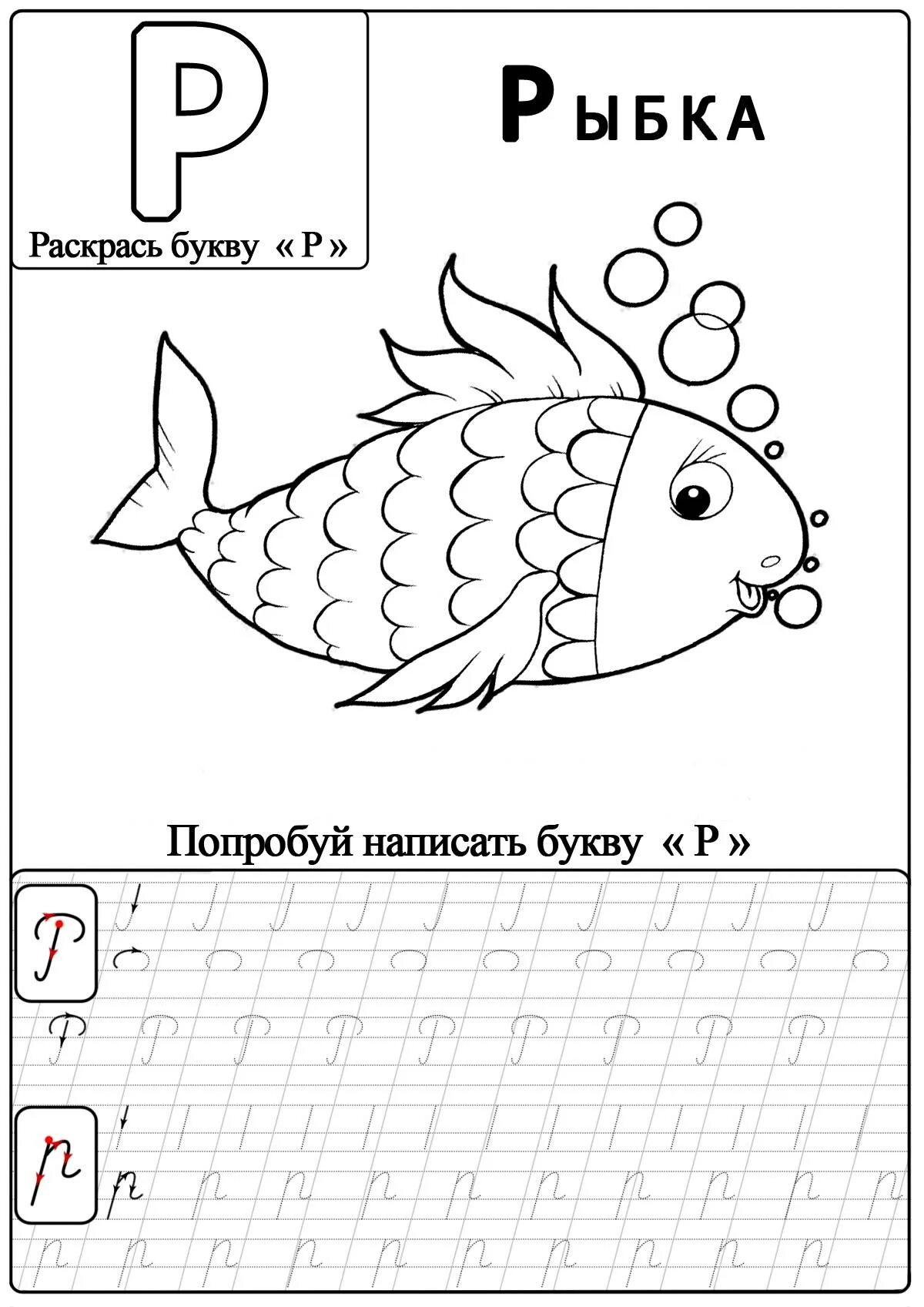 Letter p for preschoolers #14