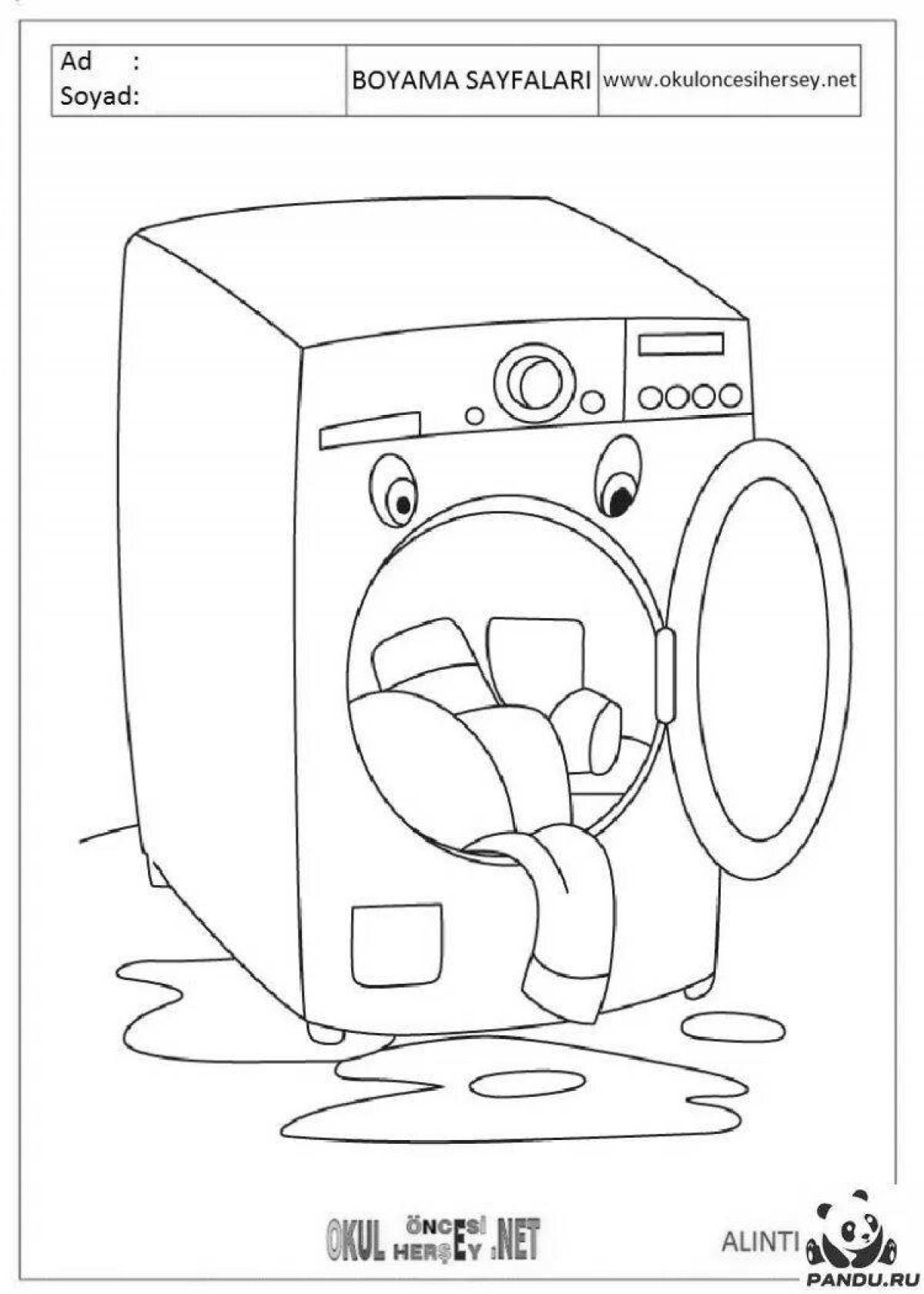 Creative electrical appliances coloring book for 6-7 year olds