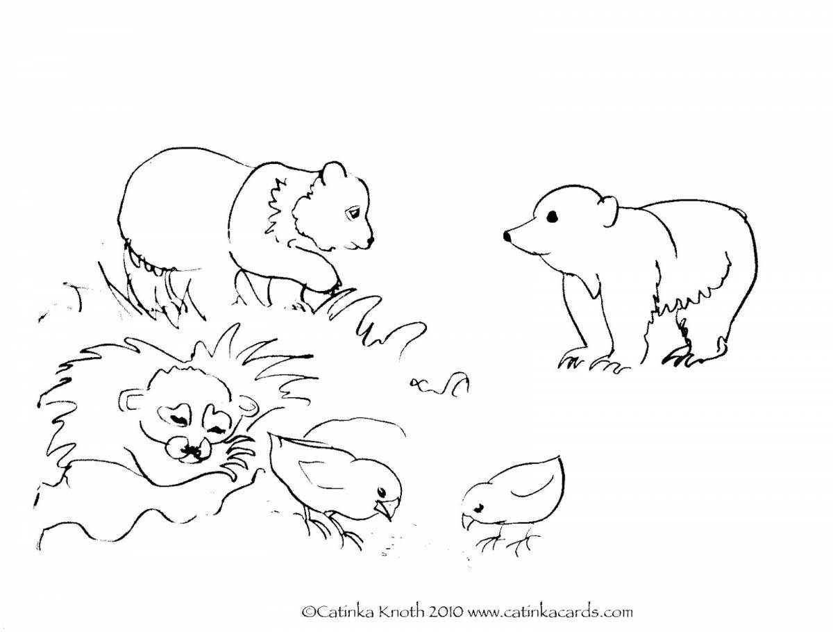 Crazy wild animal coloring pages for preschoolers