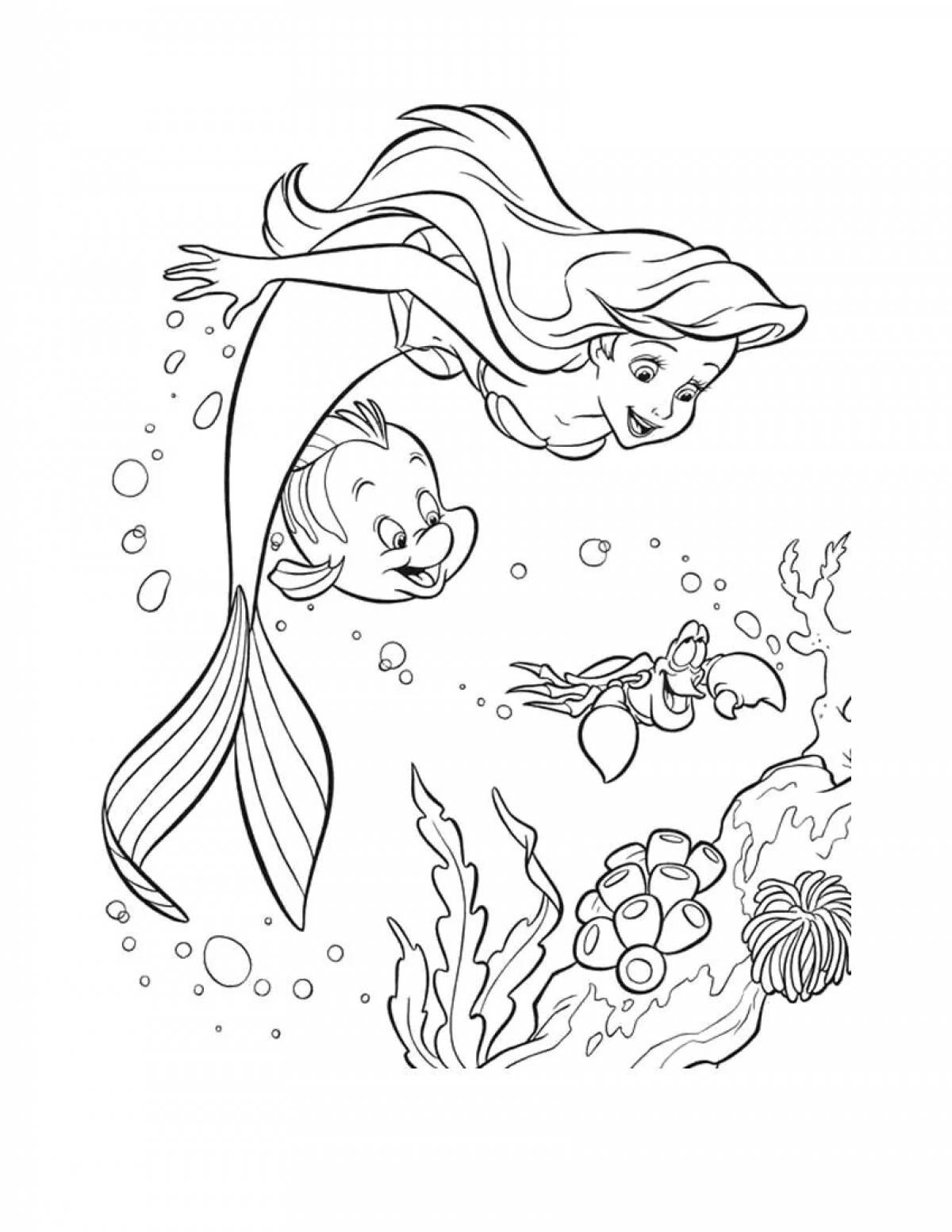 Color-mania coloring page for 6 year old girls