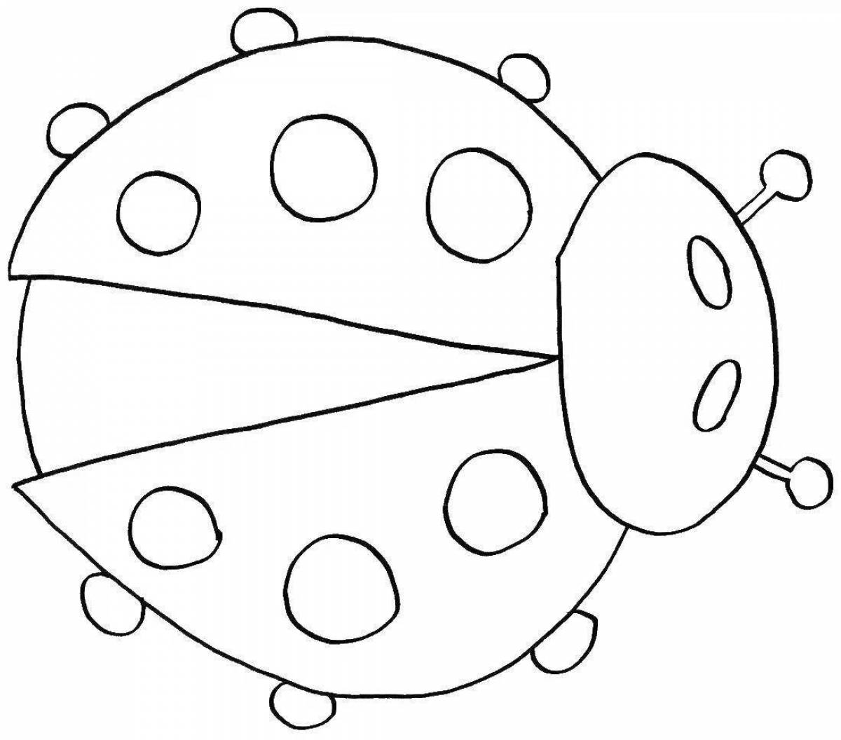 Crazy ladybug coloring book for kids