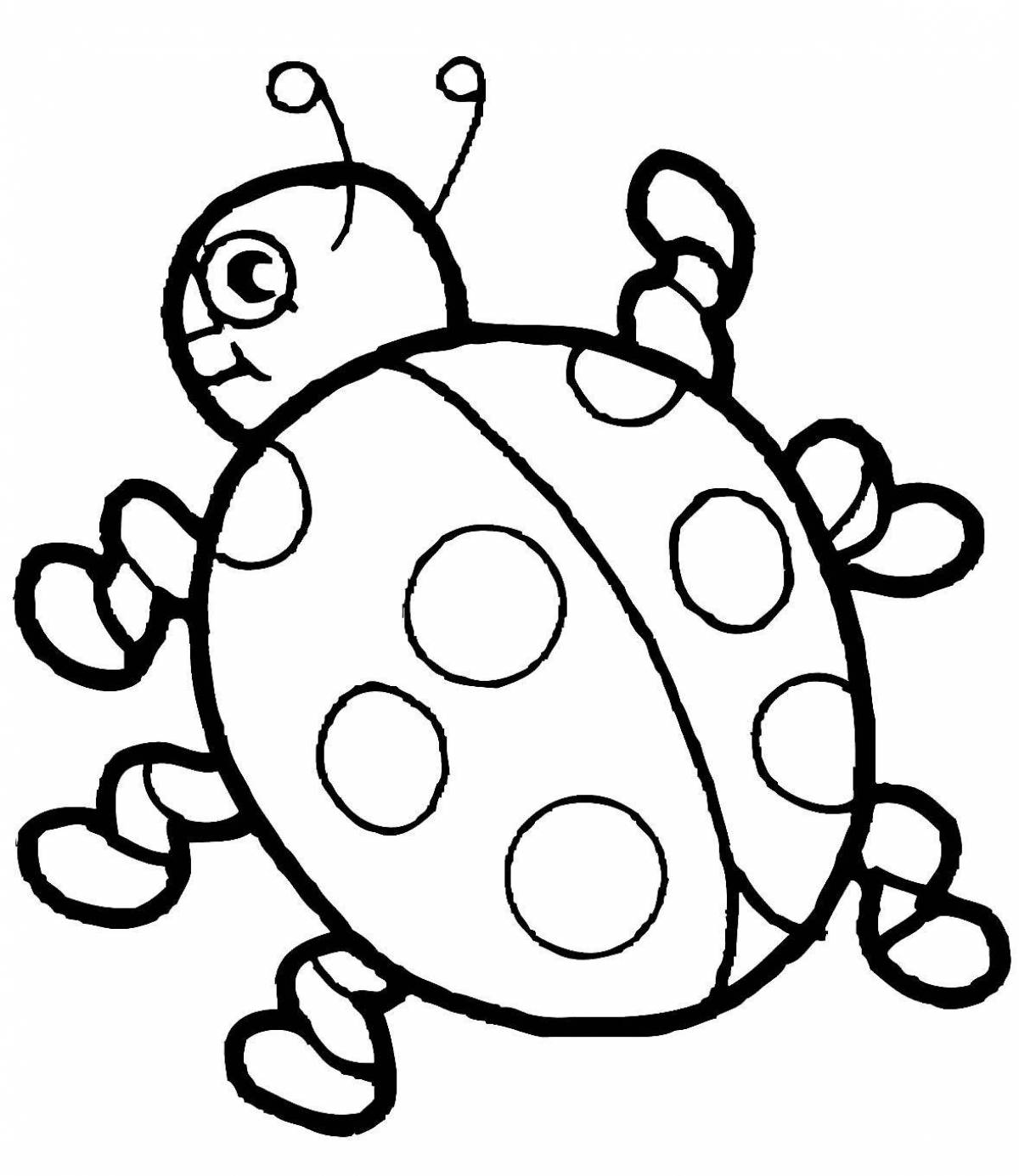 Great ladybug coloring book for 4-5 year olds