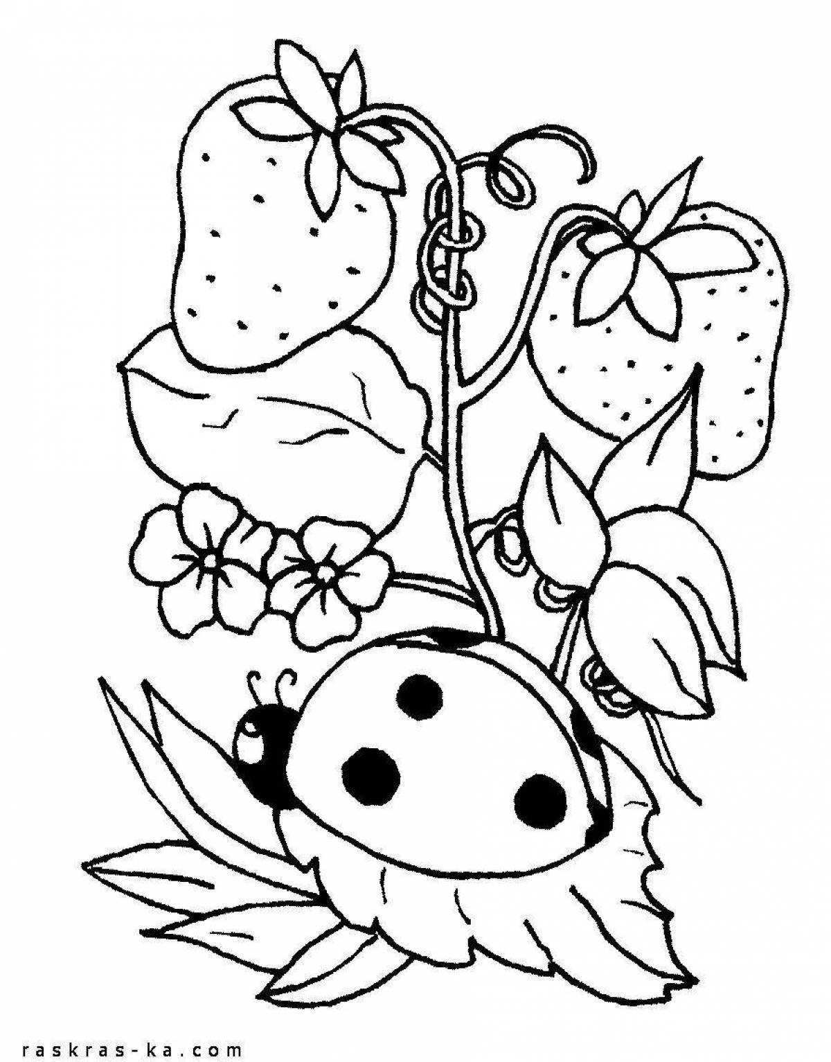 Adorable ladybug coloring book for preschoolers