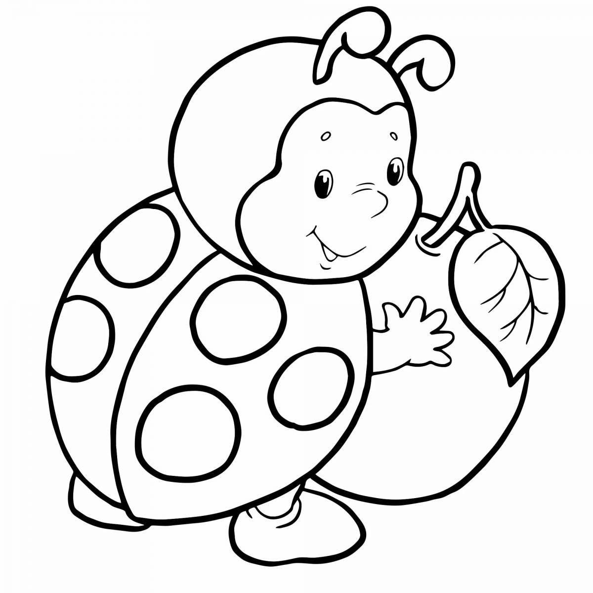 Exciting ladybug coloring book for kids
