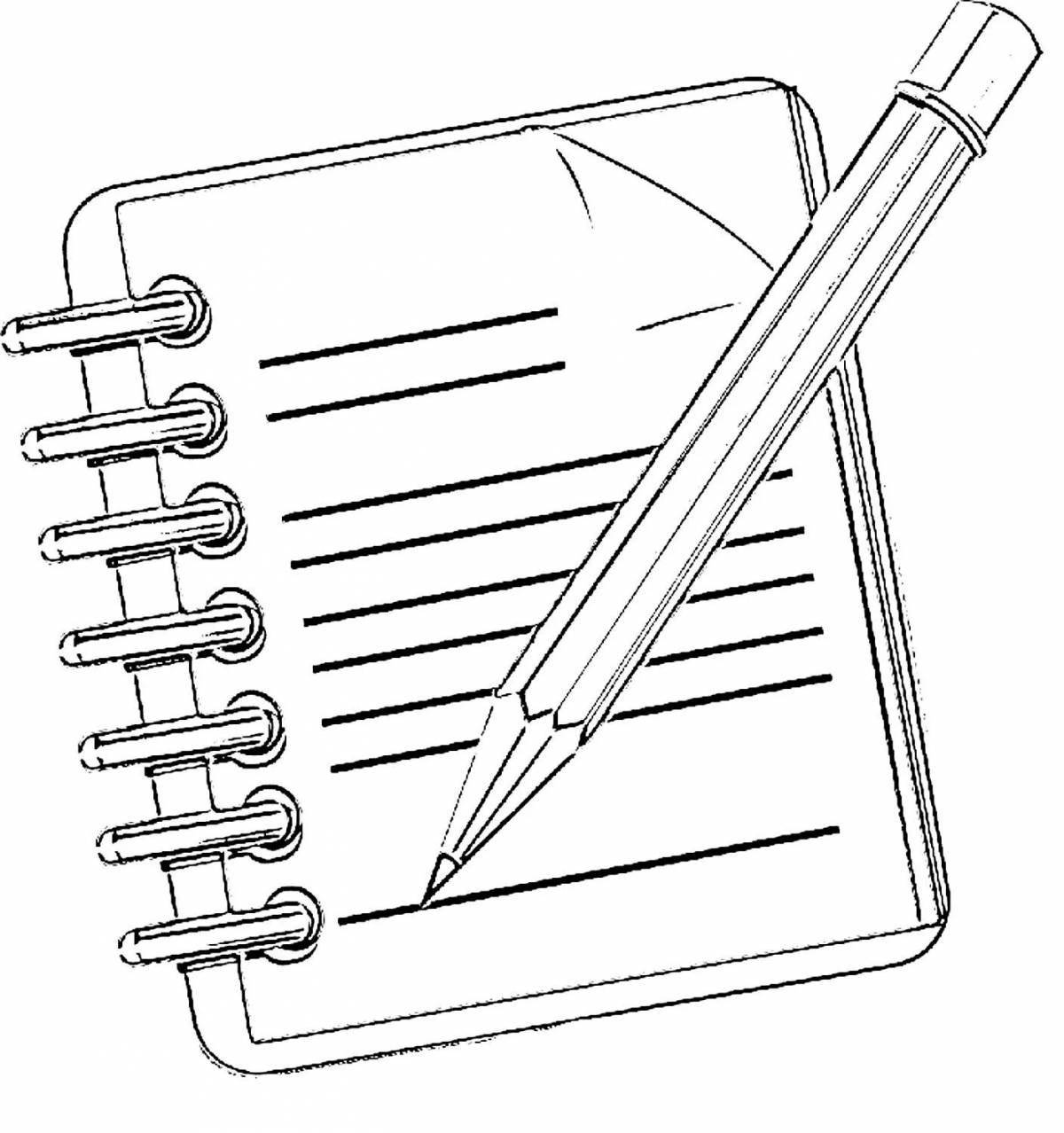 Joyful coloring notebook for kids