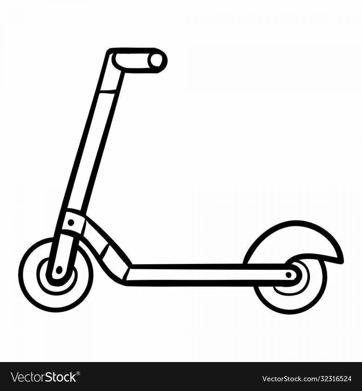 Fun coloring scooter for kids