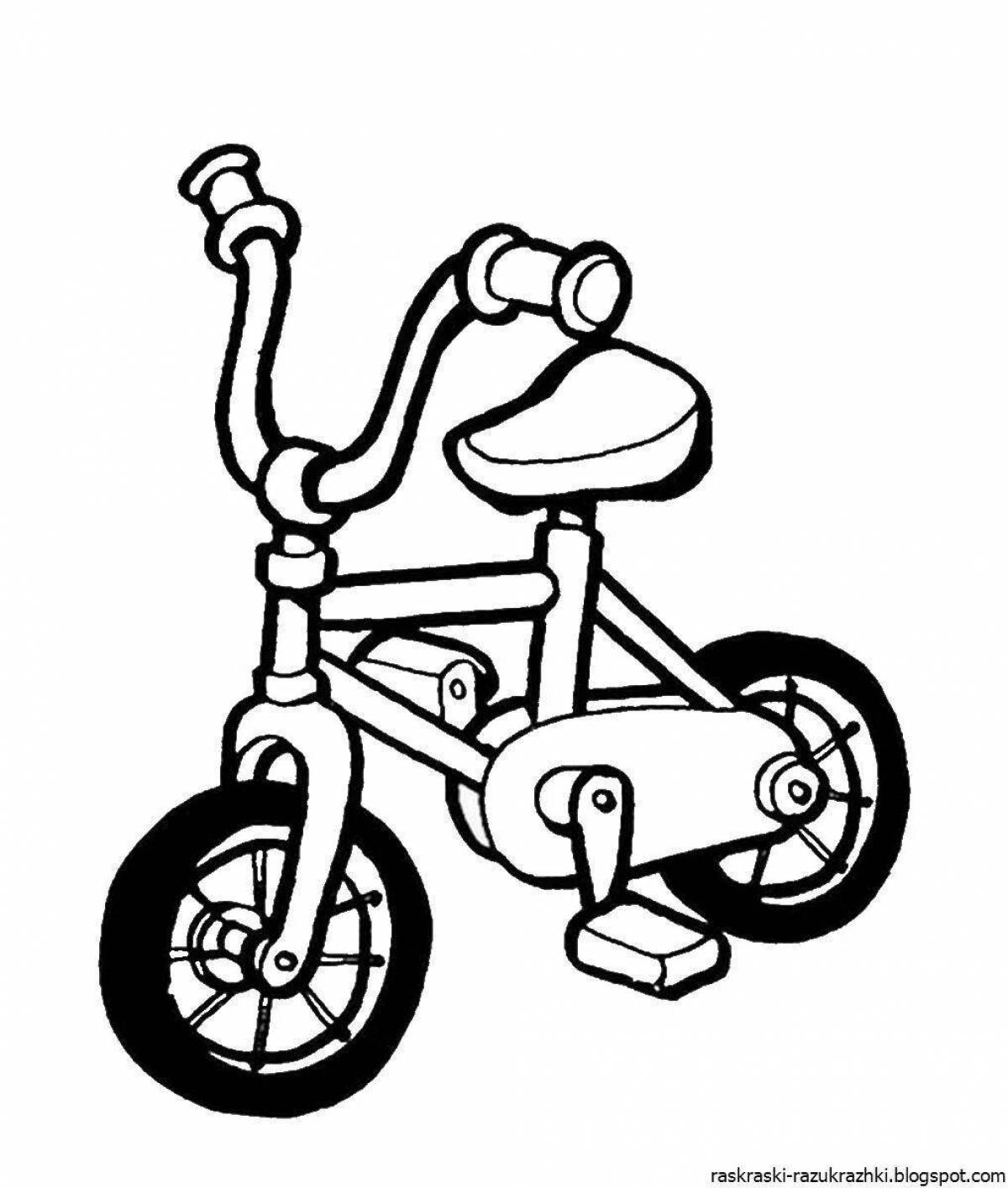 Great scooter coloring book for kids