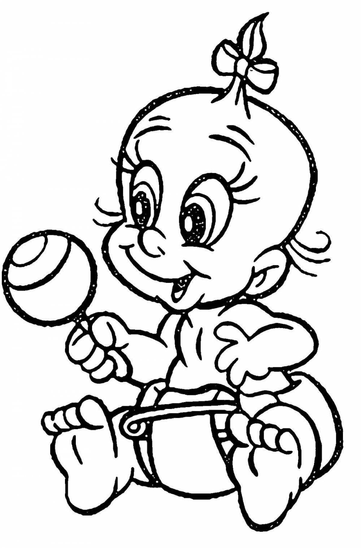 Amazing coloring pages for dolls