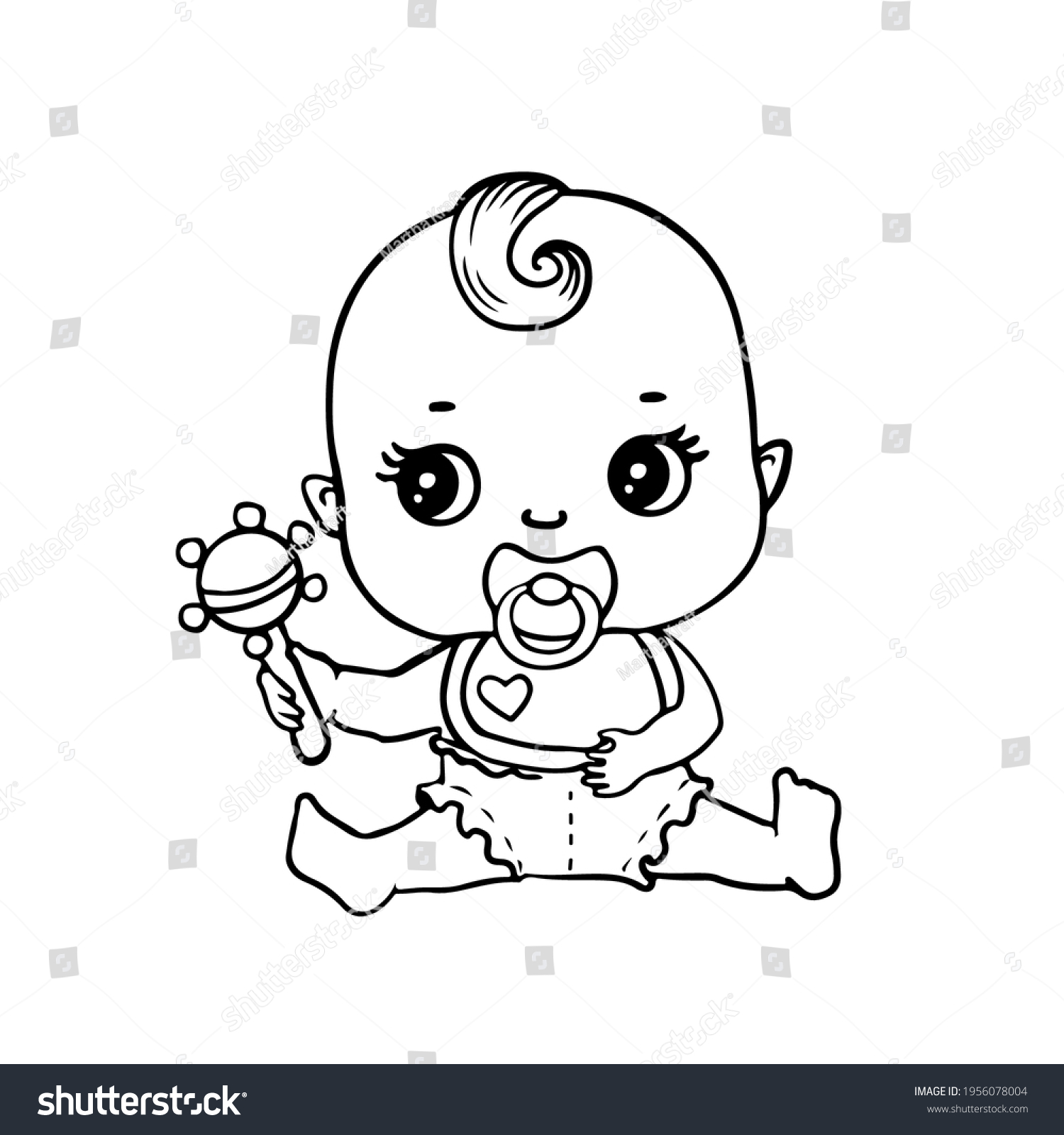 Snug baby dolls coloring pages