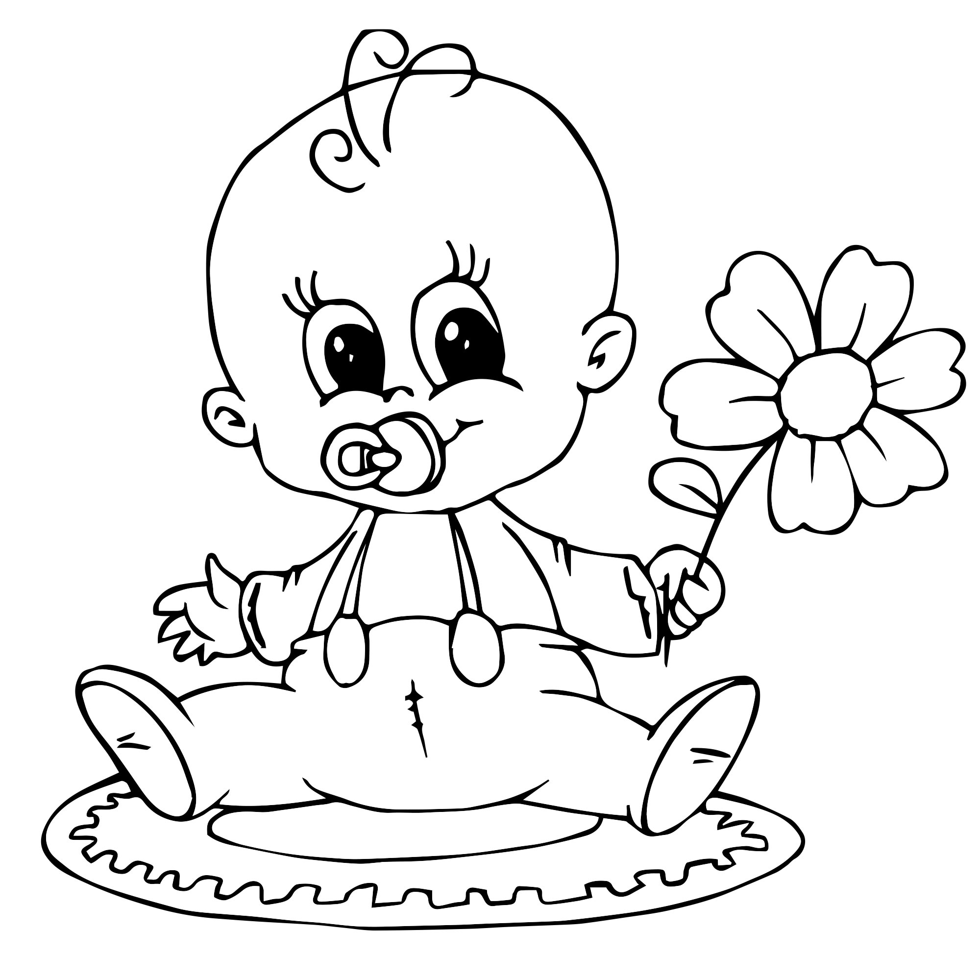 Delicate coloring pages for dolls